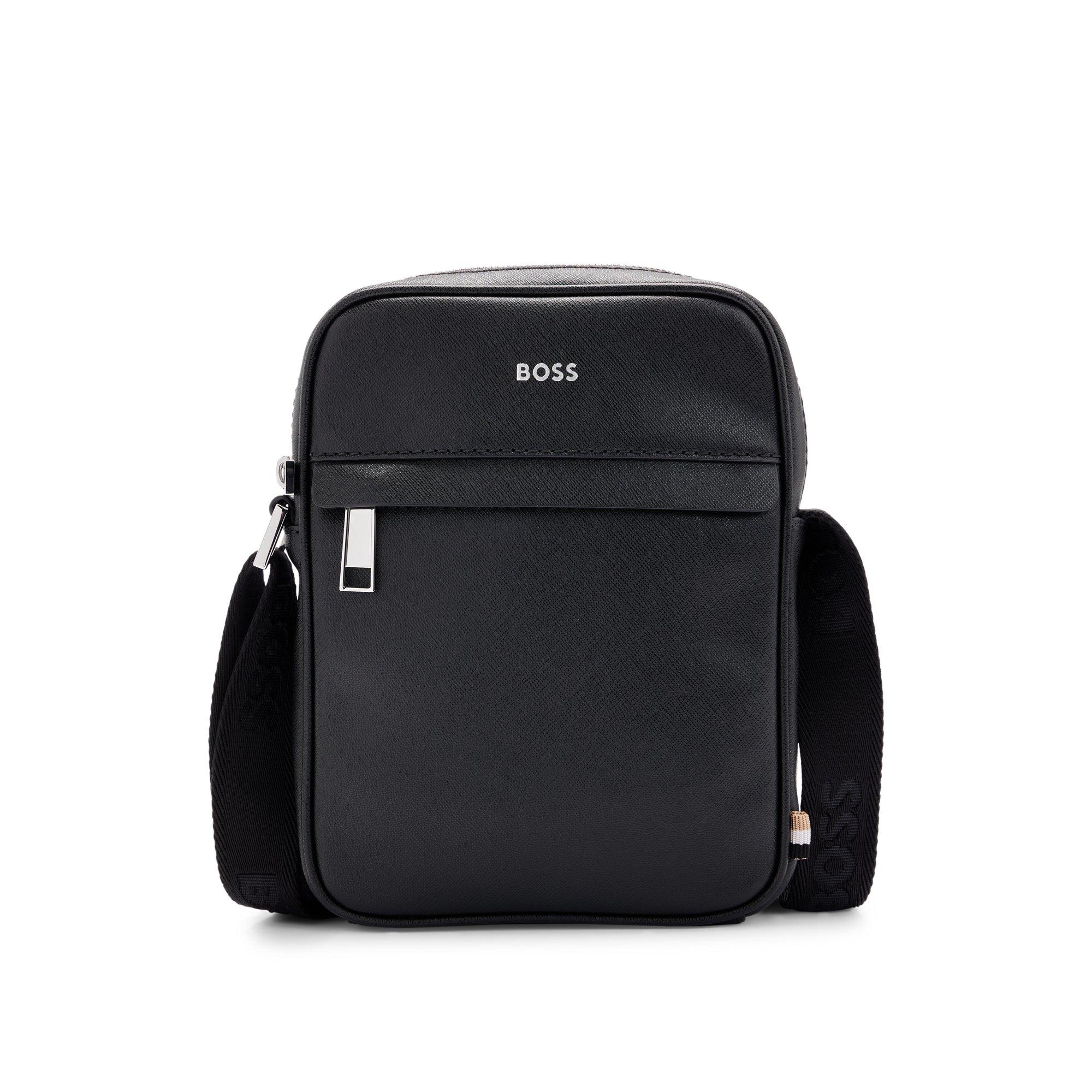 BOSS Reporter Bag With Signature Stripe And Logo Detail in Black for Men Lyst UK