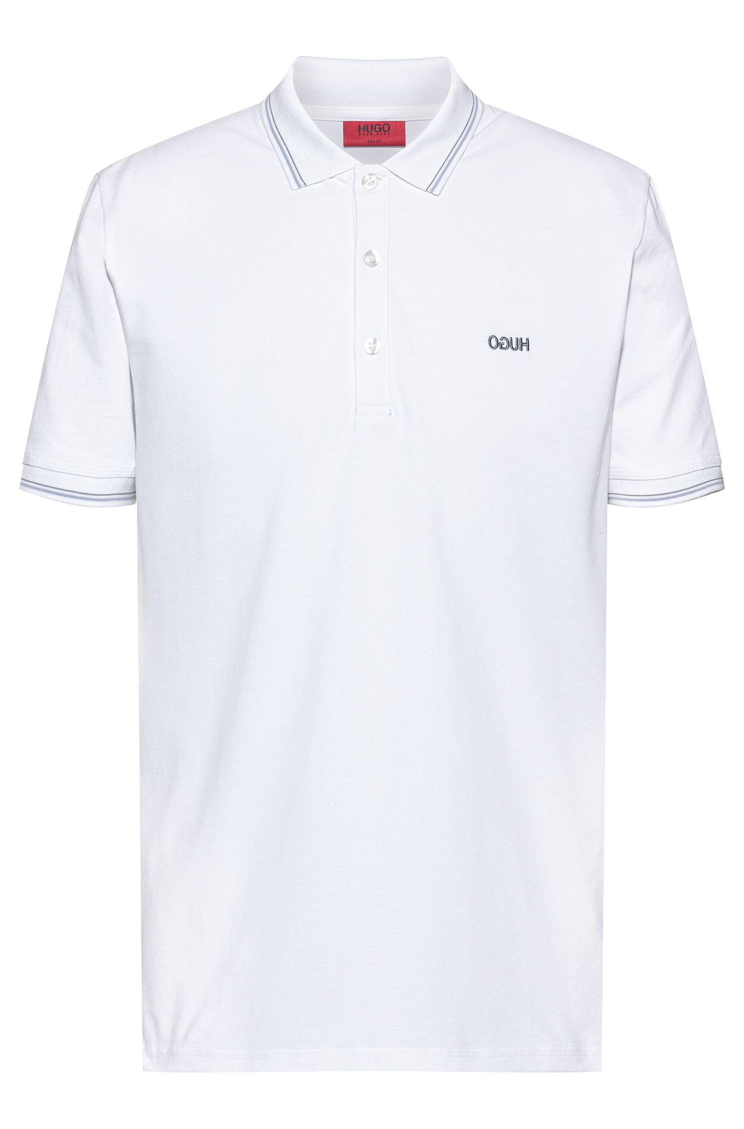 BOSS by Hugo Boss Cotton Slim Fit Polo Shirt With Reversed Logo ...