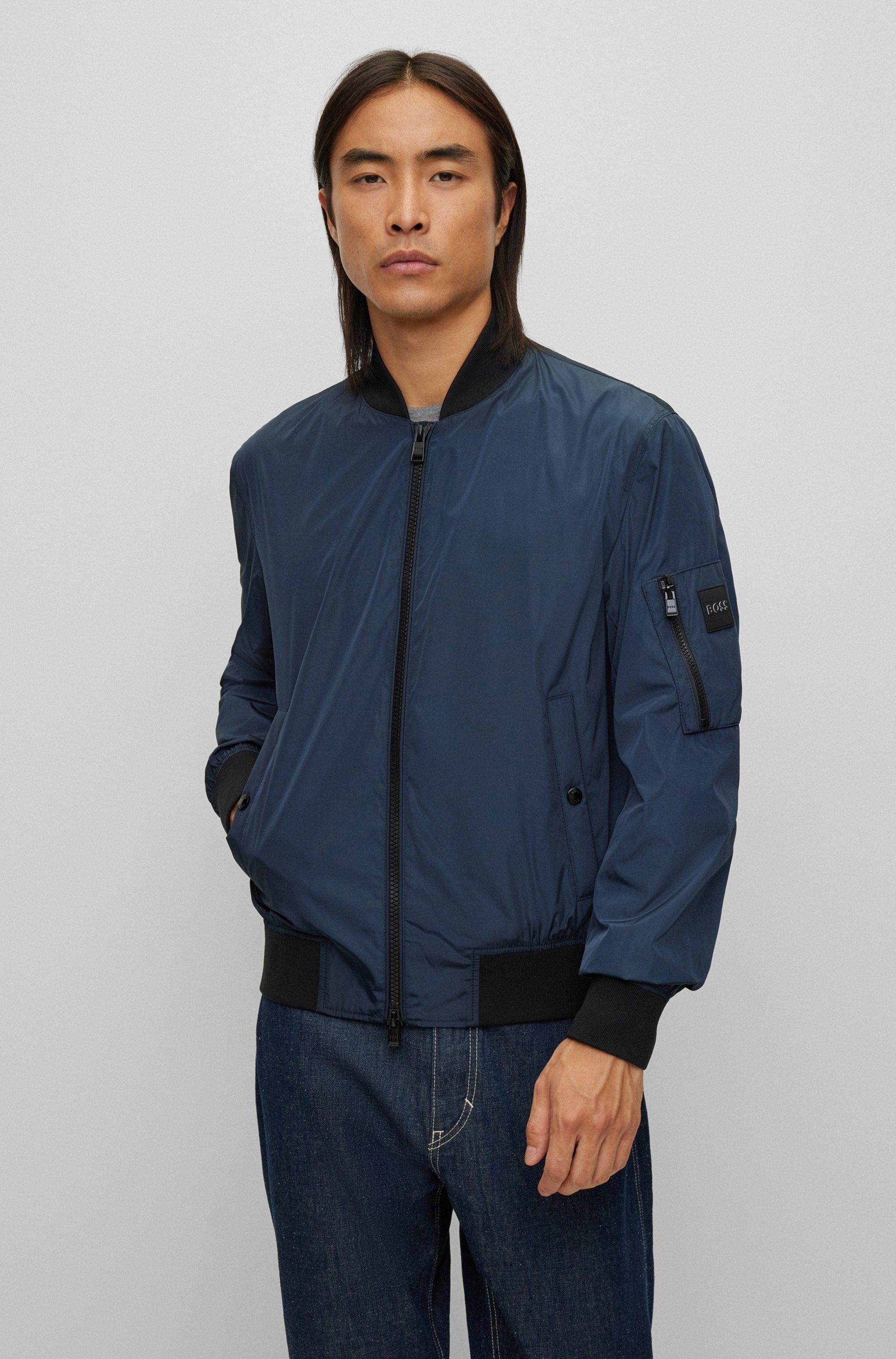 BOSS by HUGO BOSS Regular-fit Bomber Jacket In Recycled Material in ...