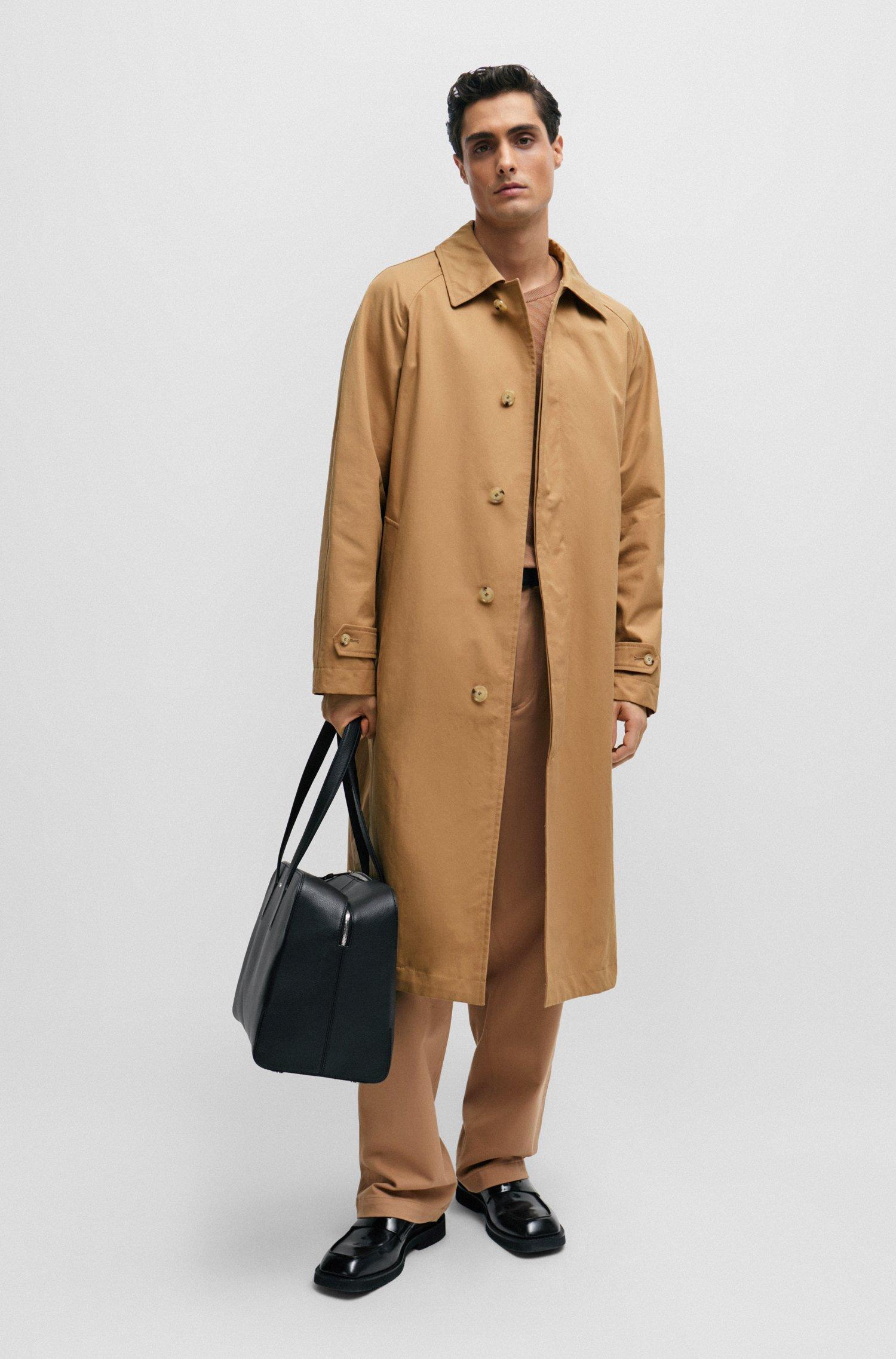 Hugo boss online black coat mens