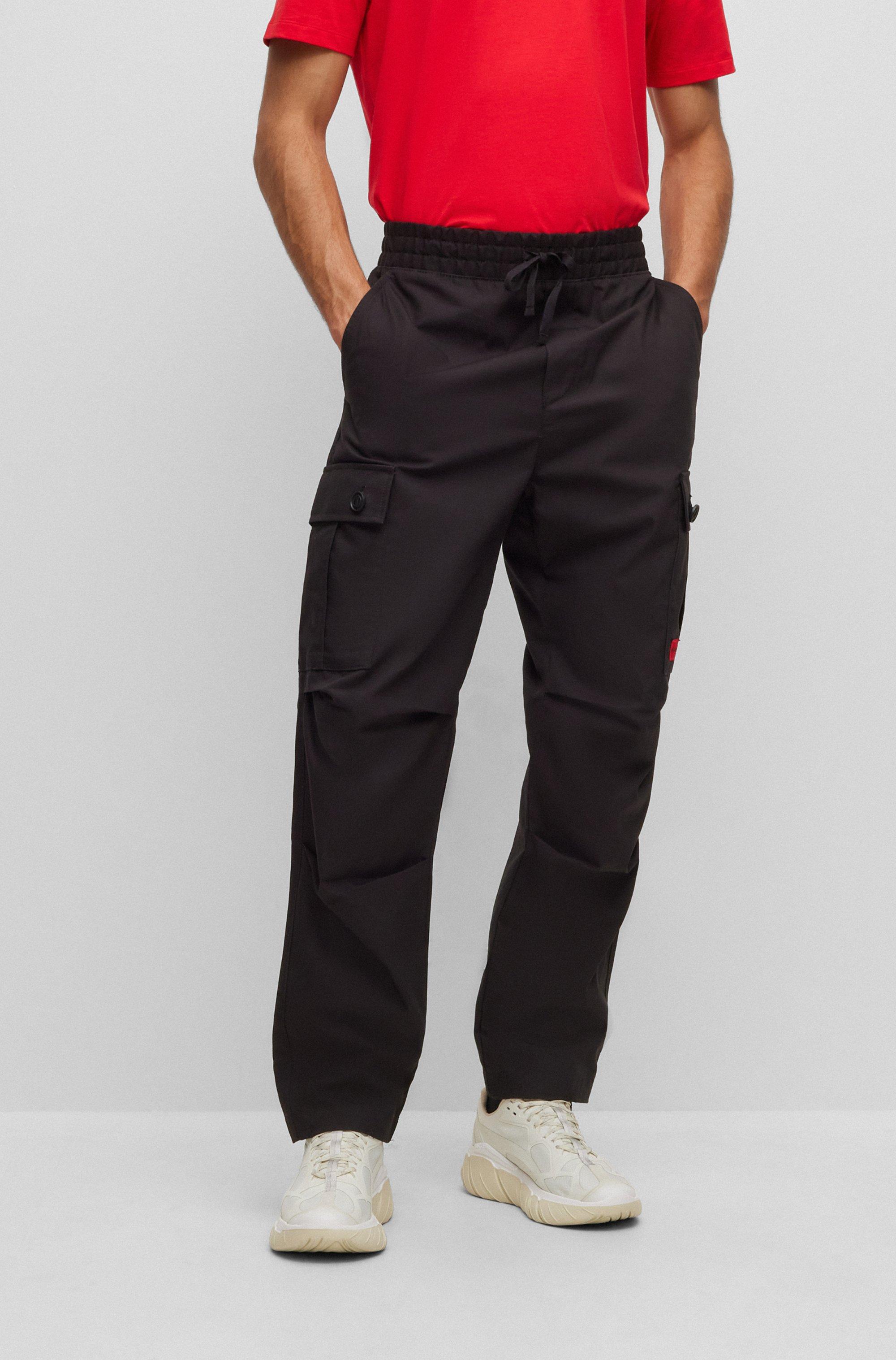 Pantalon cargo Regular Fit en coton ripstop HUGO pour homme en coloris  Rouge | Lyst