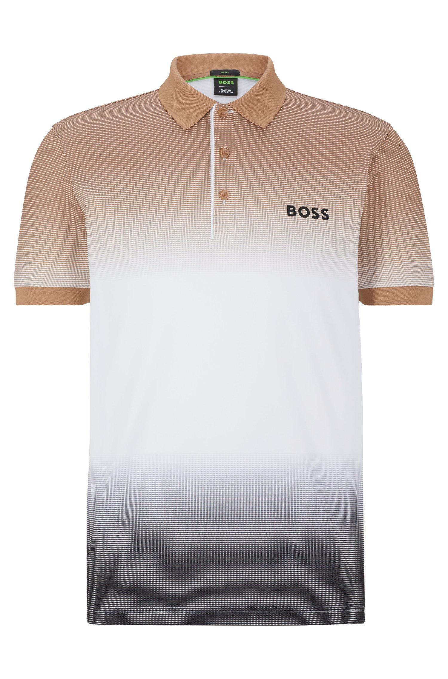 BOSS by HUGO BOSS X Matteo Berrettini Stretch-jersey Polo Shirt With