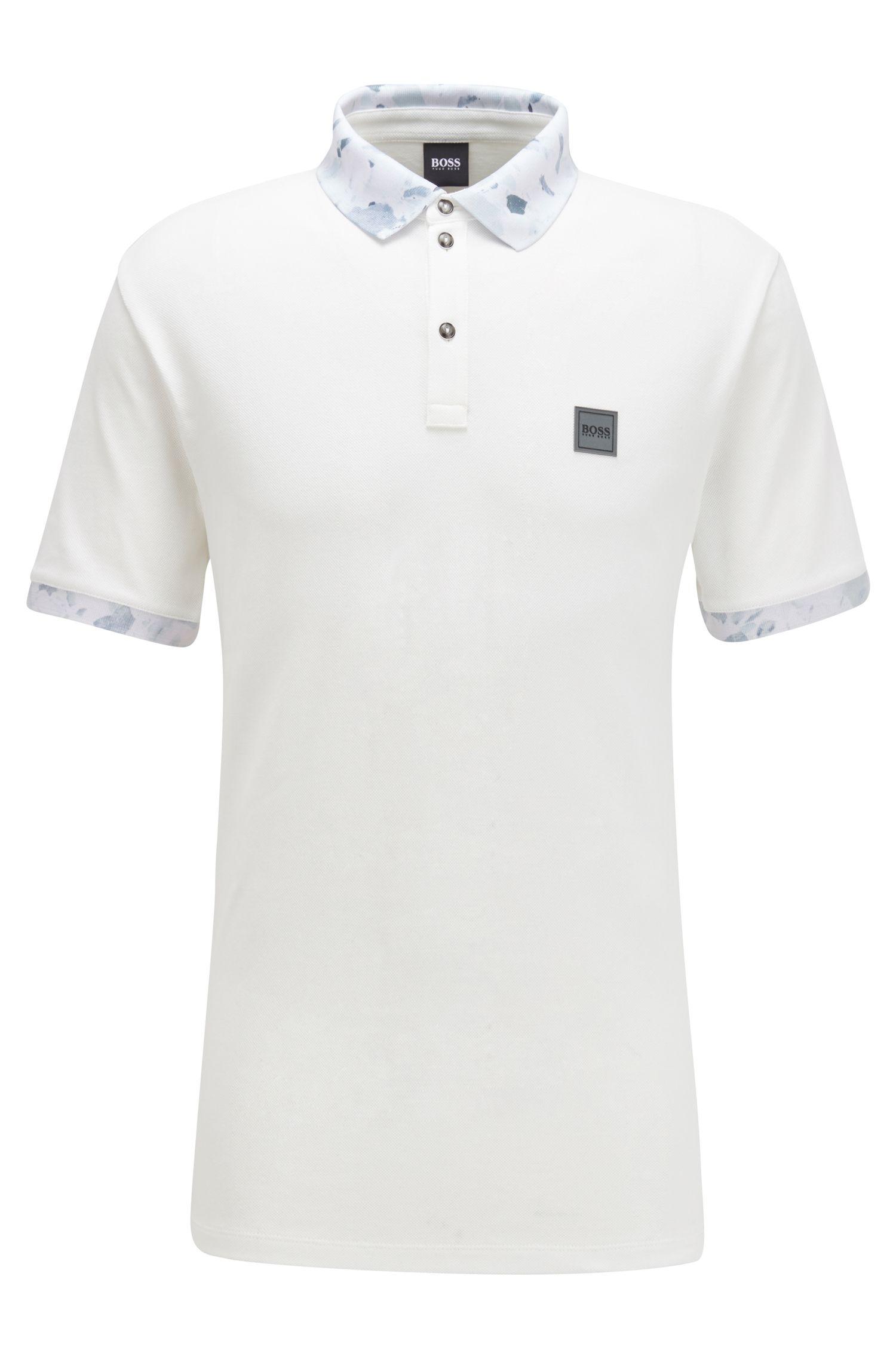 white hugo boss polo