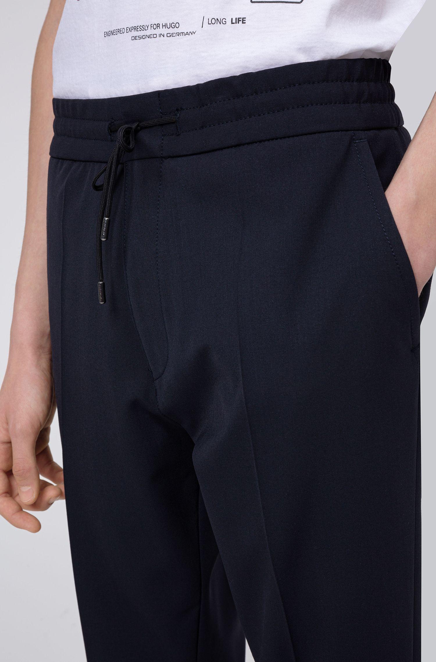 BOSS by Hugo Boss Tapered Fit Pants With Elasticated Drawstring ...