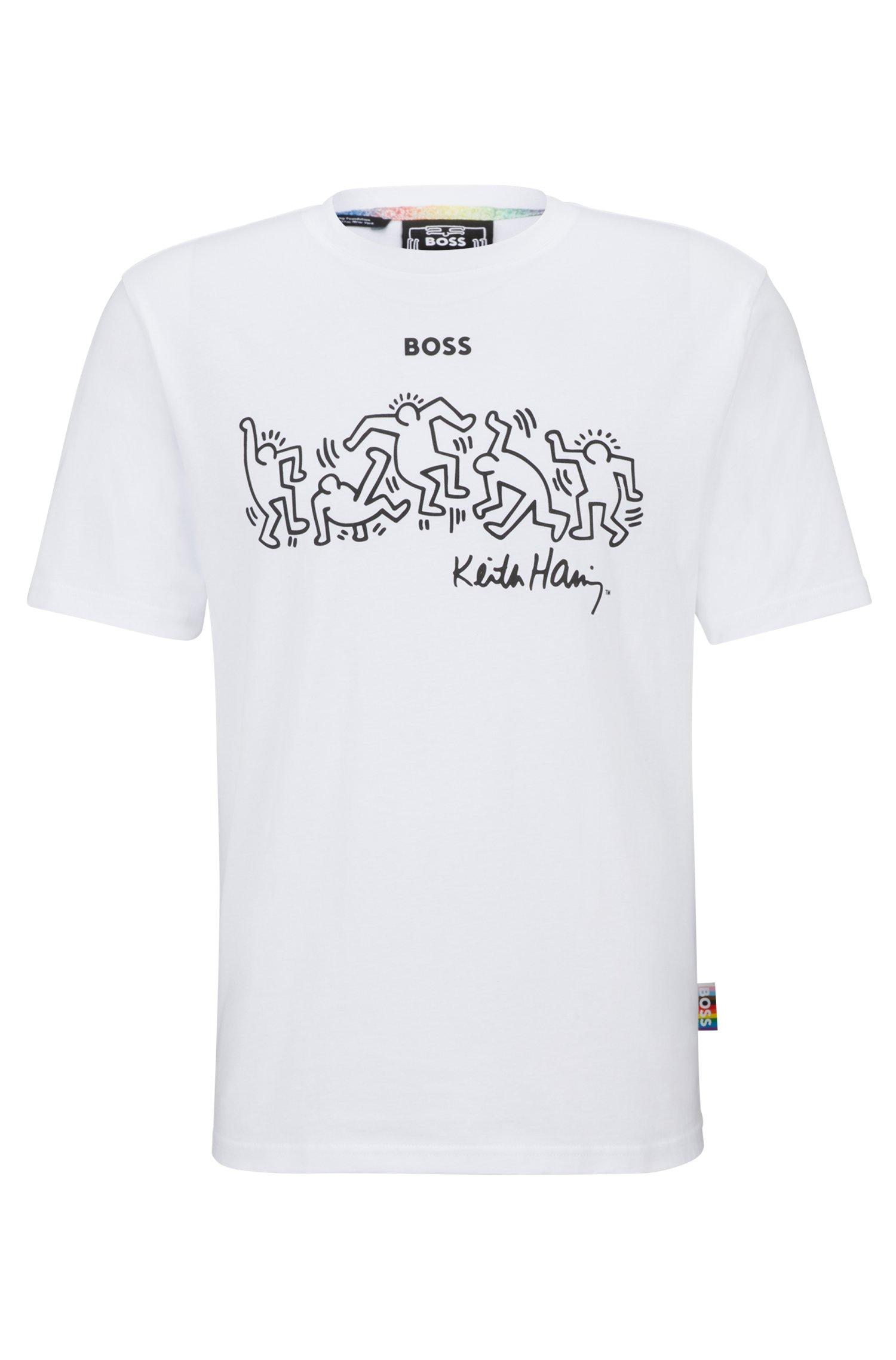 BOSS by HUGO BOSS X Keith Haring T-shirt With Special Logo Artwork in ...
