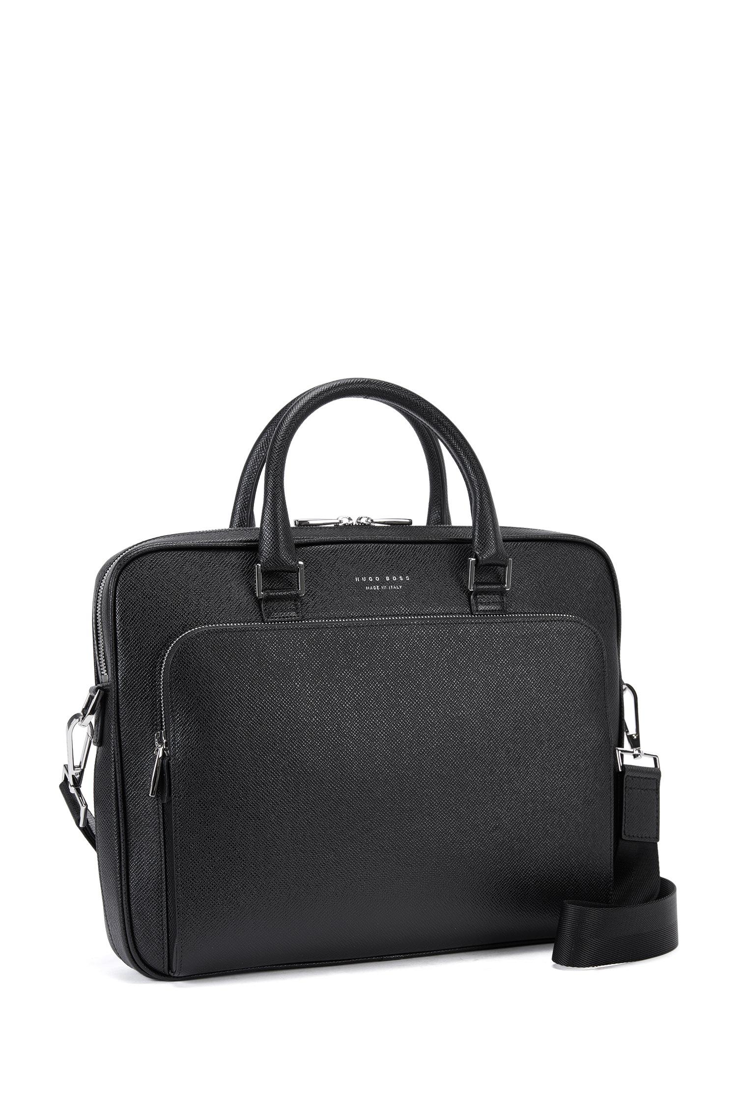 BOSS by HUGO BOSS Signature Collection Document Case In Palmellato Leather  in Black for Men | Lyst Canada