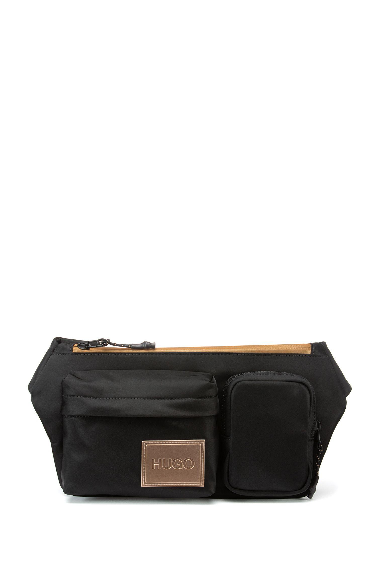 BOSS by Hugo Boss Synthetic Belt Bag In Nylon Twill With Gold Logo