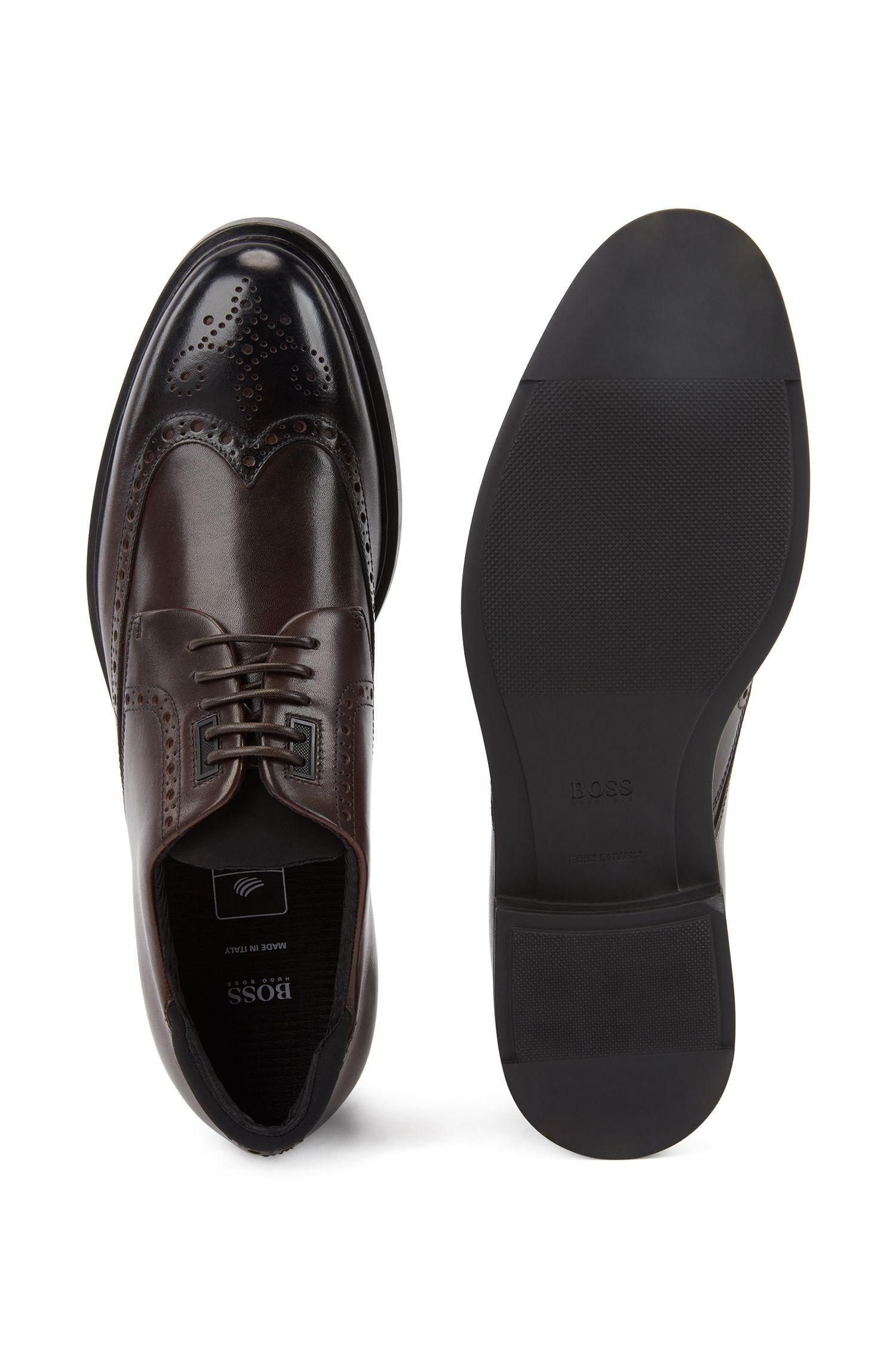 BOSS by Hugo Boss Leather Italian-made Derby Brogue Shoes With Outlast ...