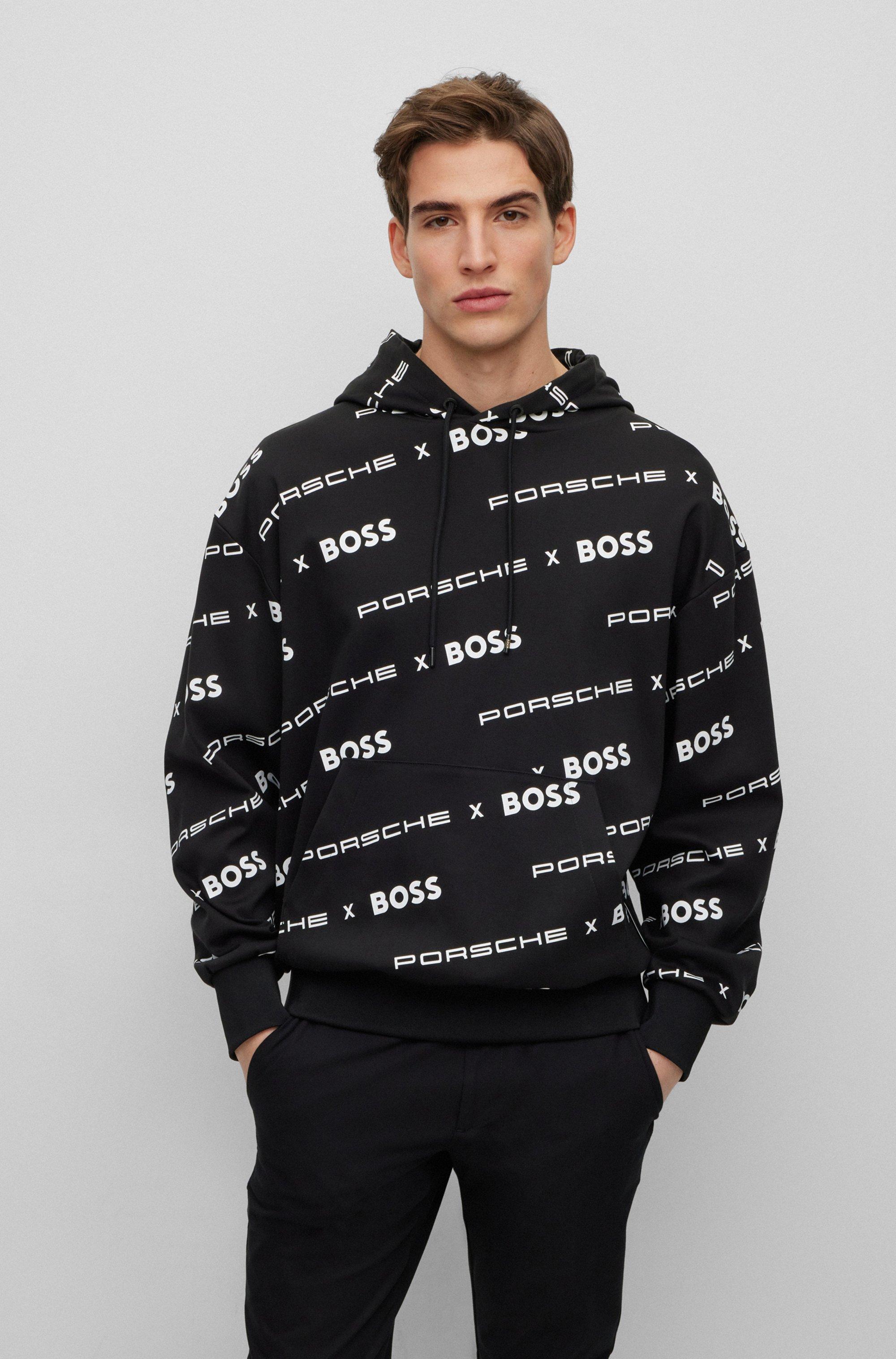 sælger Knoglemarv Fjern BOSS by HUGO BOSS Porsche X Boss Oversized-fit Hoodie In Organic Cotton in  Black for Men | Lyst