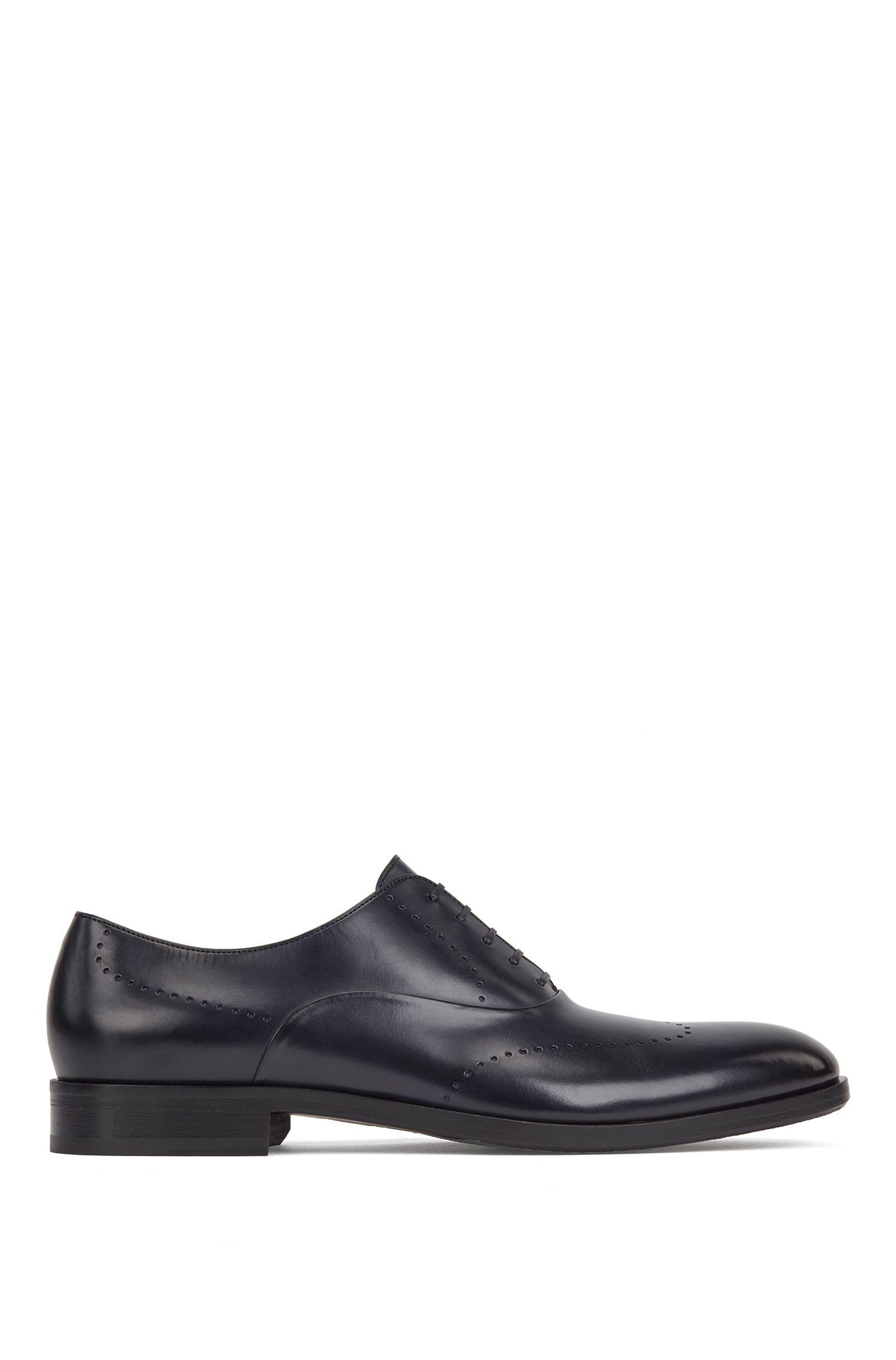 BOSS by Hugo Boss Leather Oxford Shoes With Modern Broguing in Dark