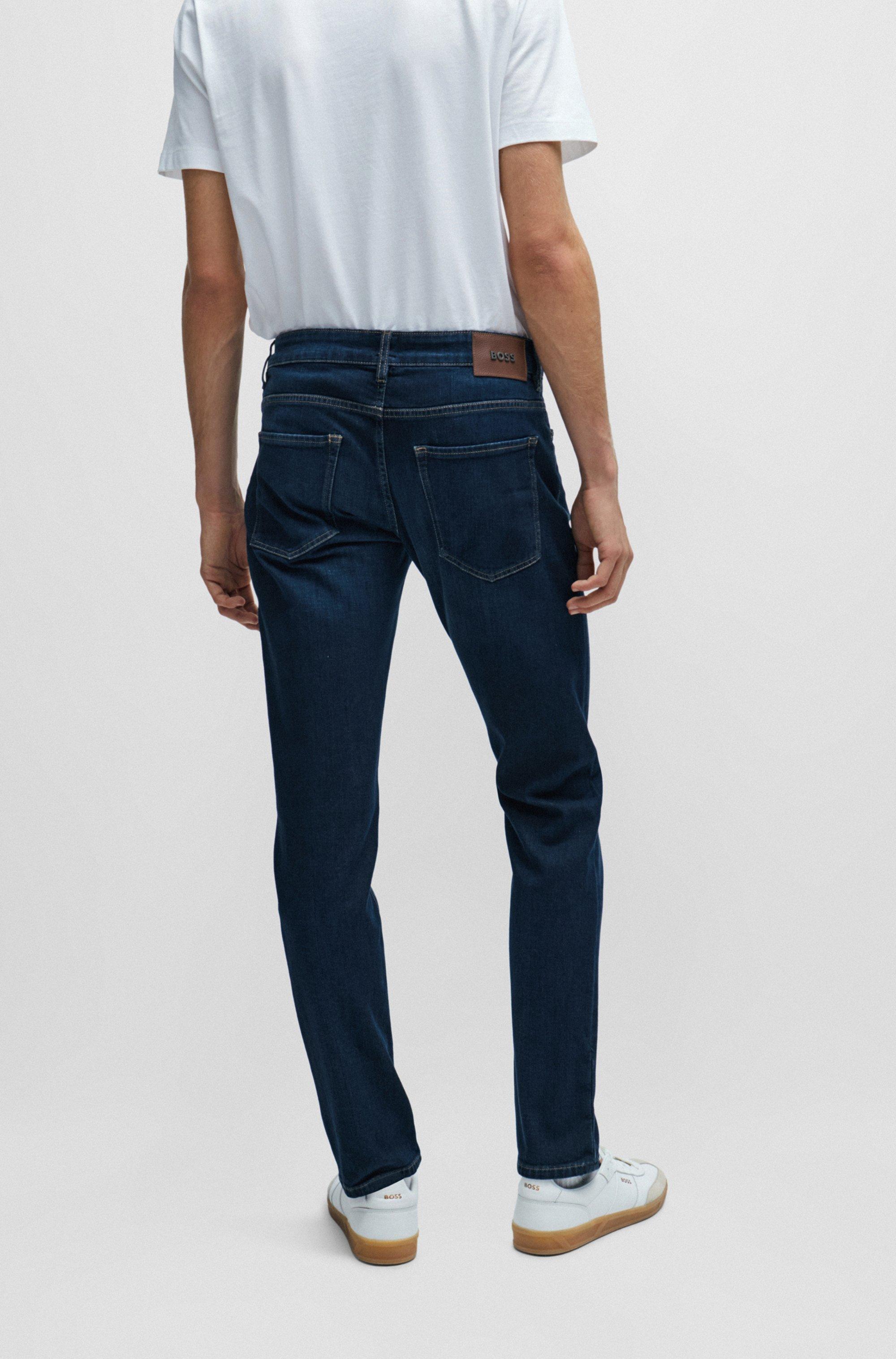 Blue Hugo Boss Cashmere Touch Jeans BOSS Slim-fit Jeans In Blue