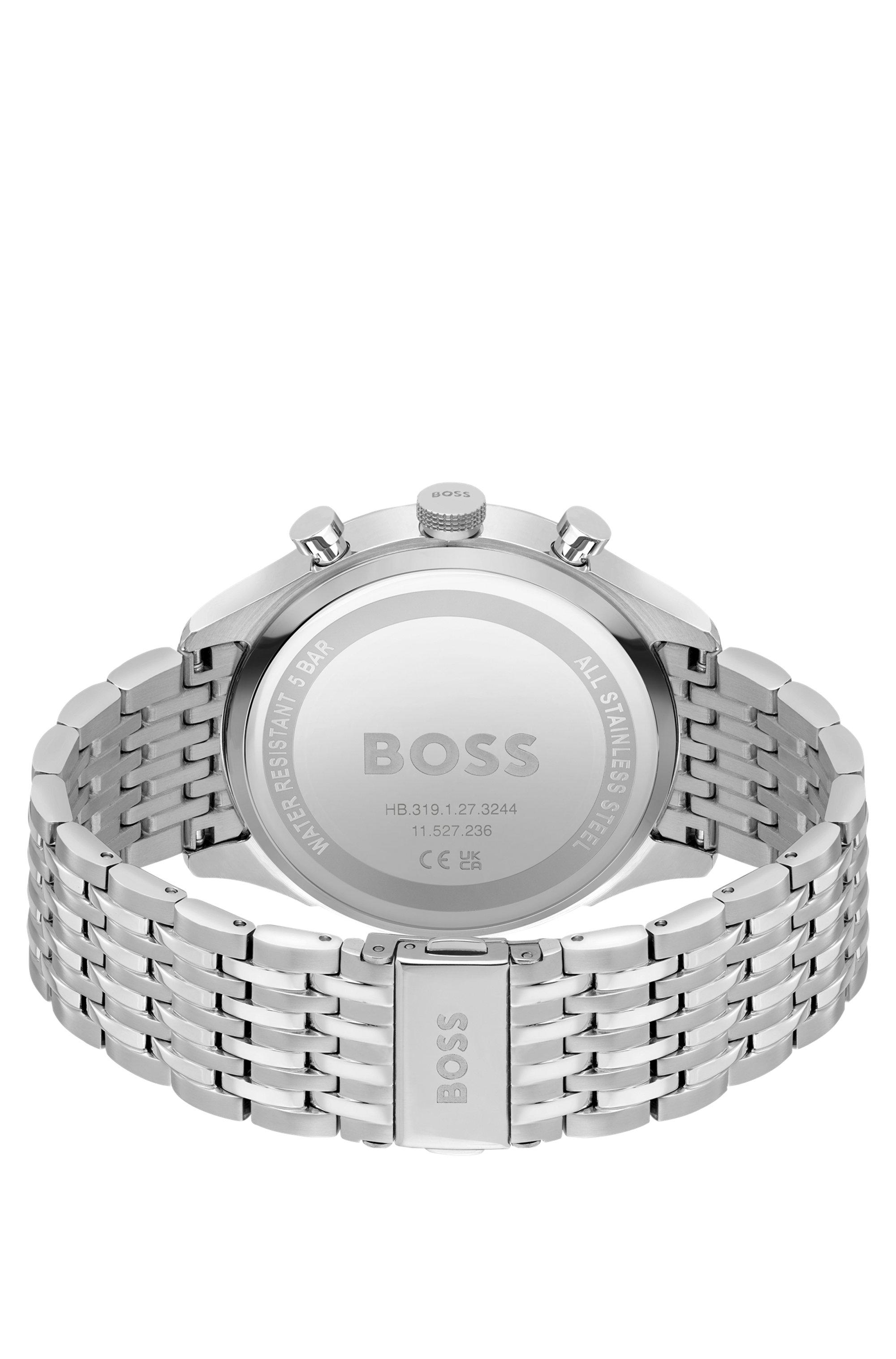 BOSS by HUGO BOSS Gregor Chronograph Bracelet Watch in Gray for