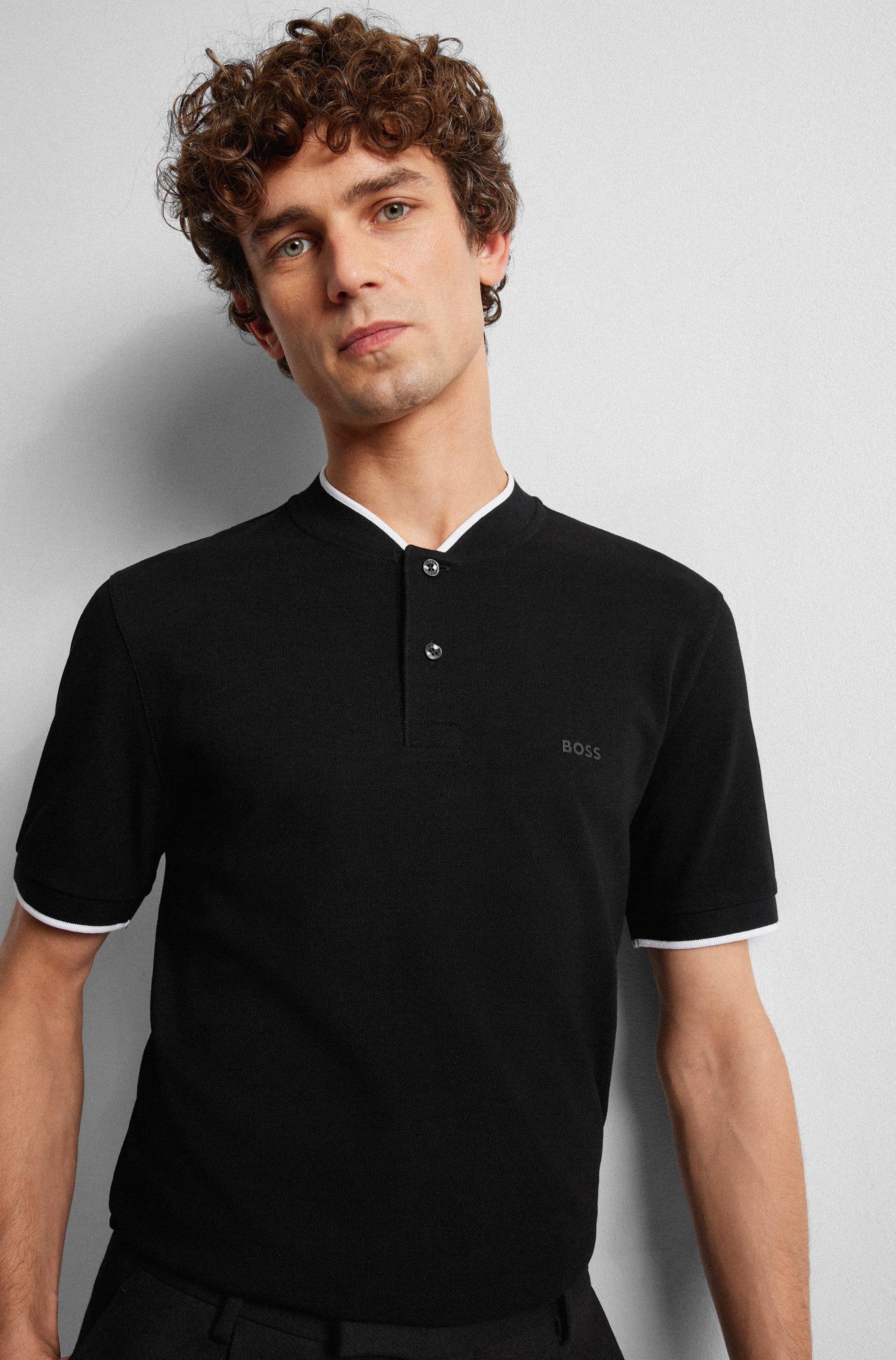 Hugo boss henley shirt cheap