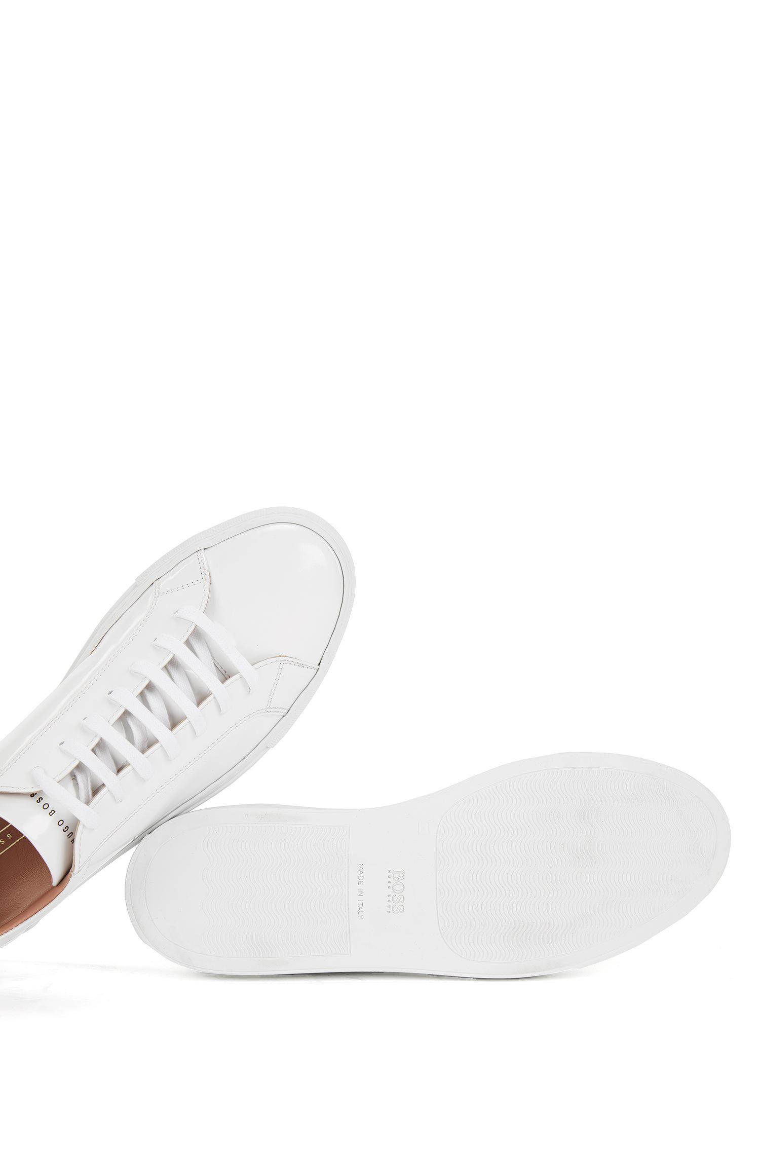 BOSS by HUGO BOSS Leather Sneaker | Kate Low Cut C in White | Lyst