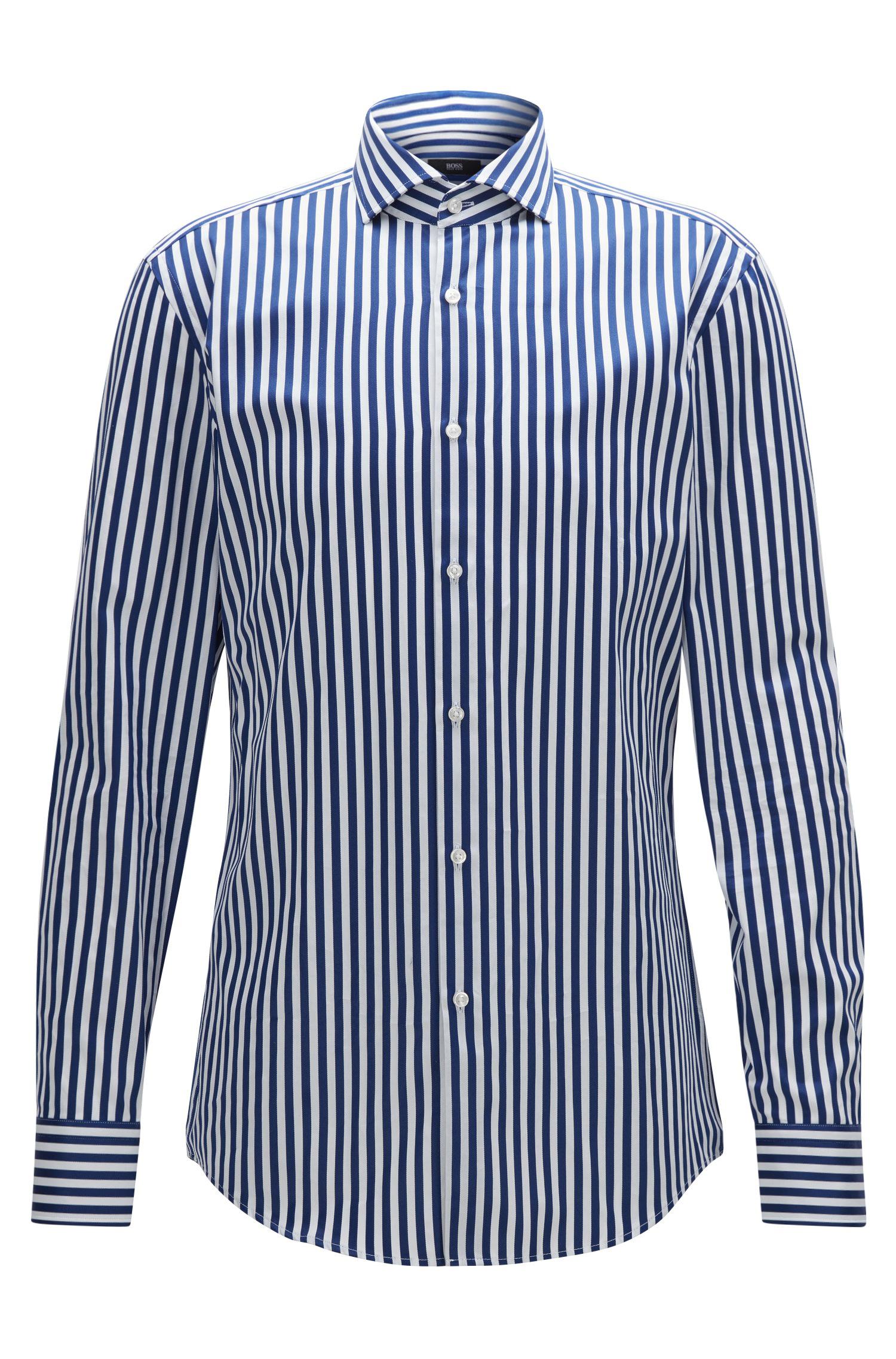 Visser Draak samenwerken BOSS by HUGO BOSS Striped Cotton Dress Shirt, Slim Fit | Jason in Blue for  Men | Lyst