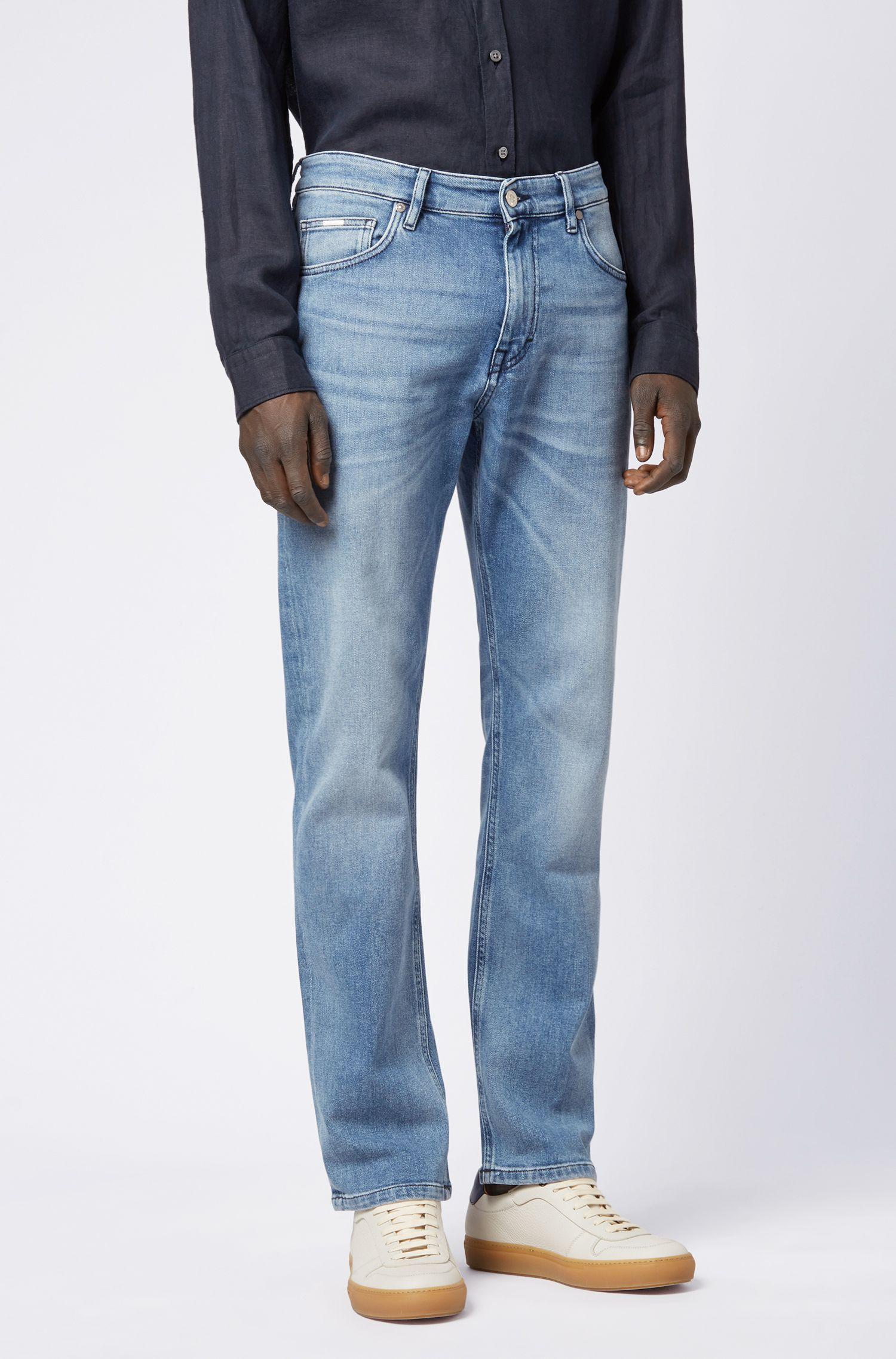 BOSS Relaxed-fit Jeans In Bright-blue Bci Denim for Men - Lyst