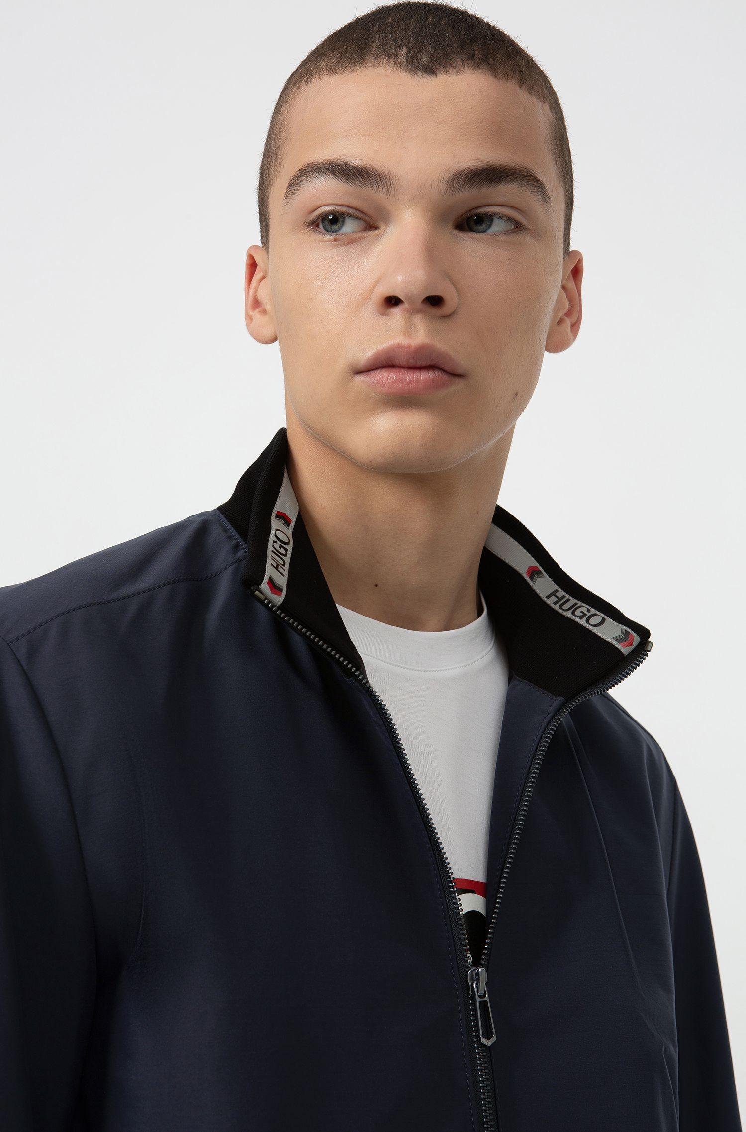 BOSS by Hugo Boss Synthetic Zip Through Jacket With Logo Tape And