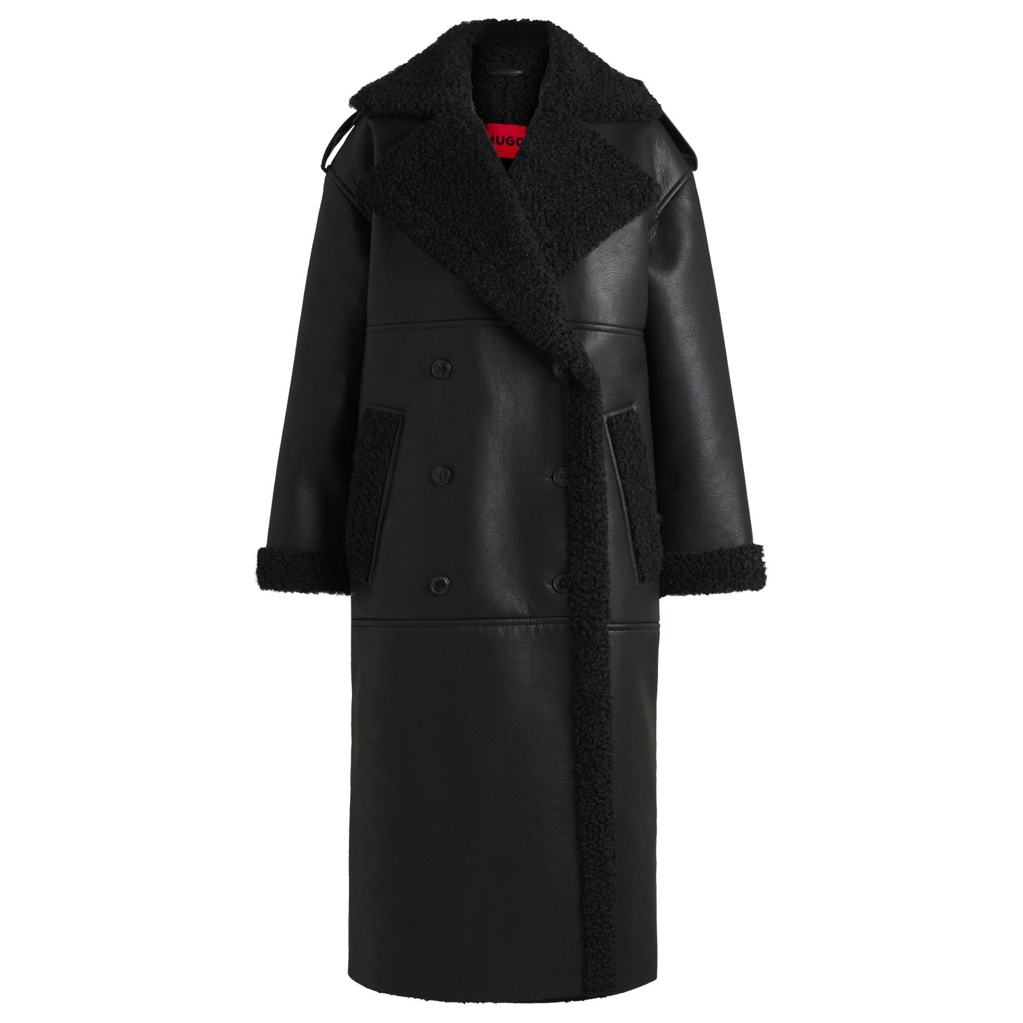 Oversized Hugo Boss Shearling Coat Boss Shearling Jacket Outlet