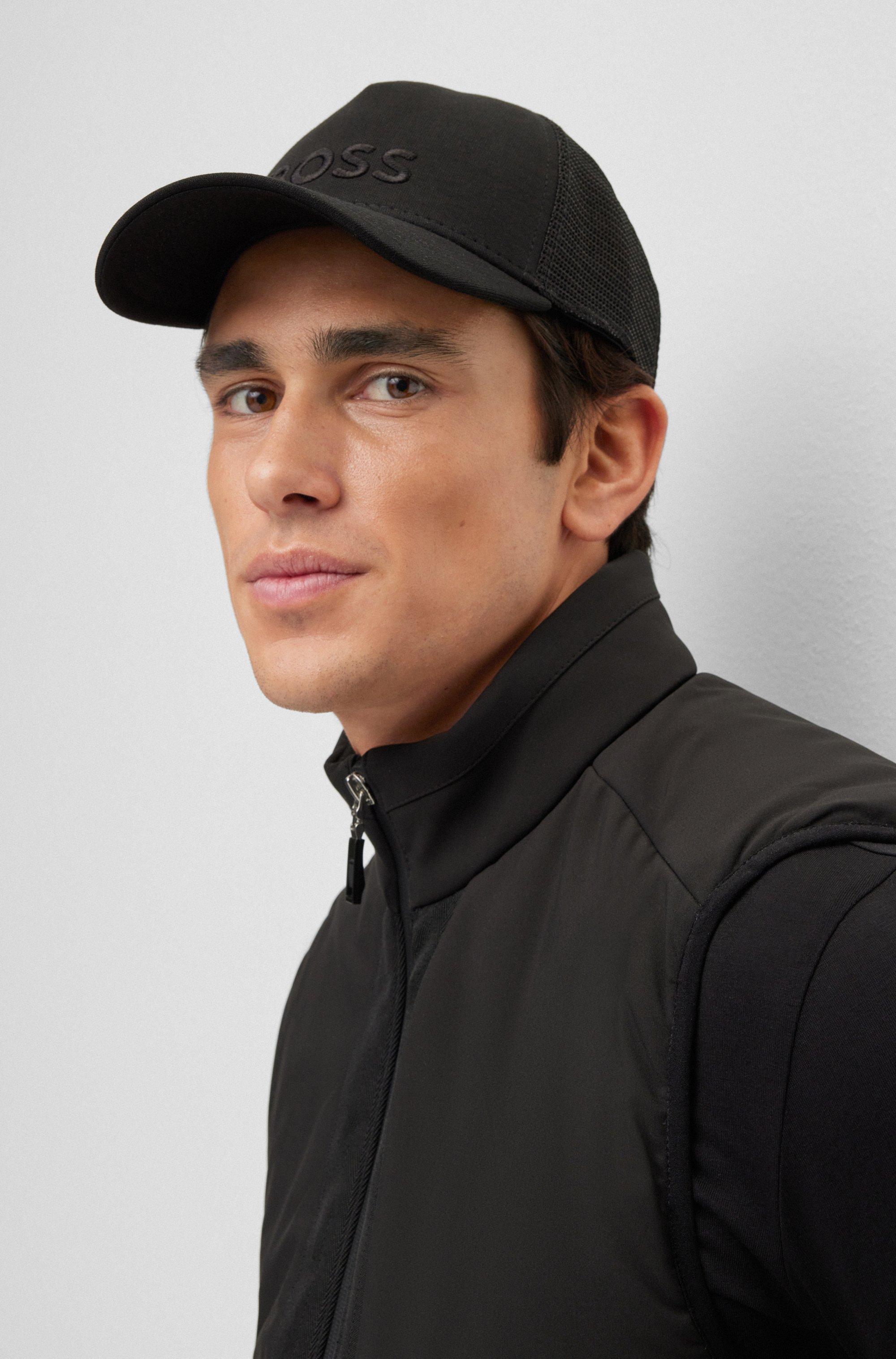 BOSS by HUGO BOSS Logo-embroidered Trucker Cap With Cotton-blend Front  Panel in Black for Men
