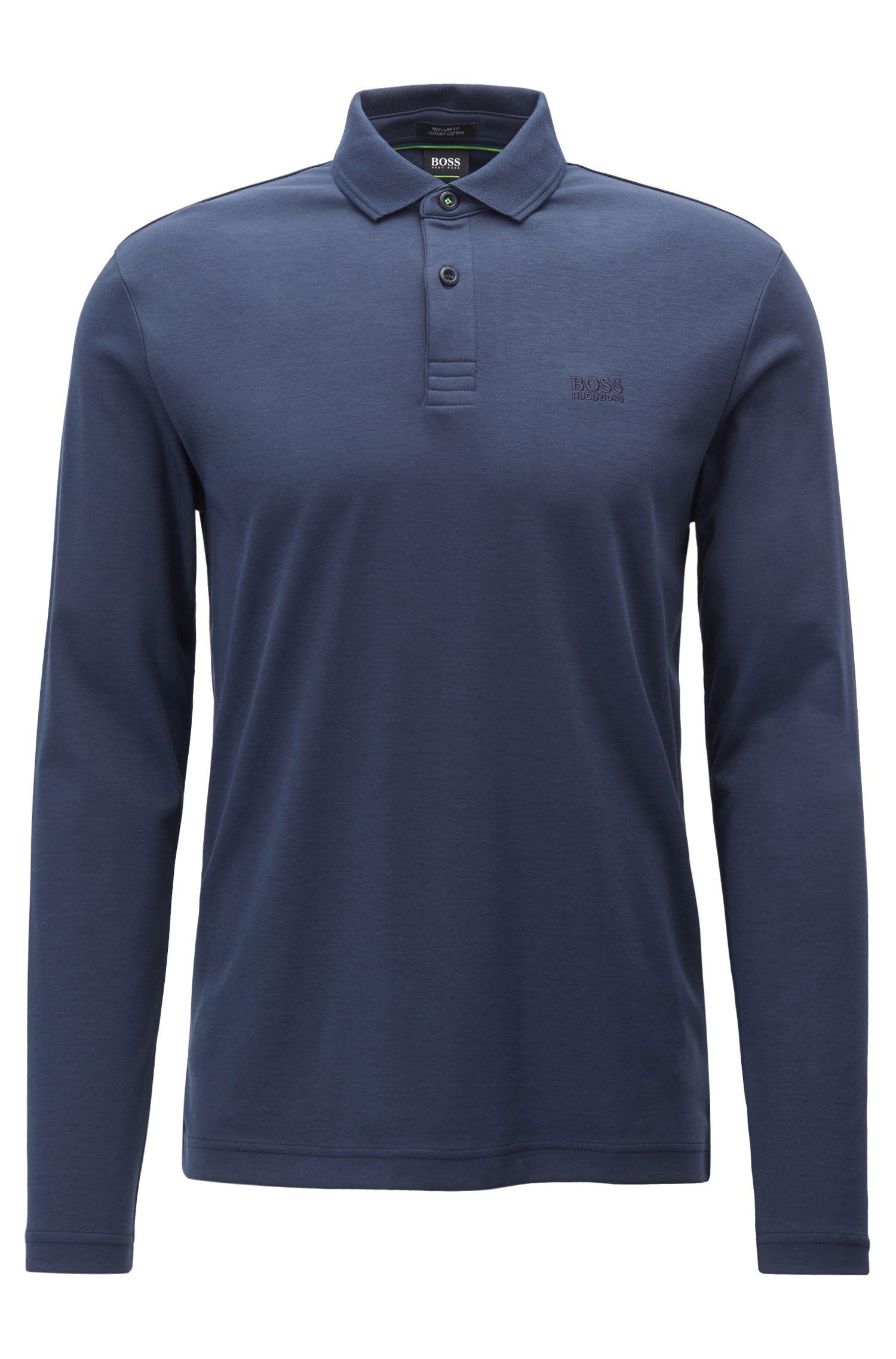 boss long sleeve polo shirt
