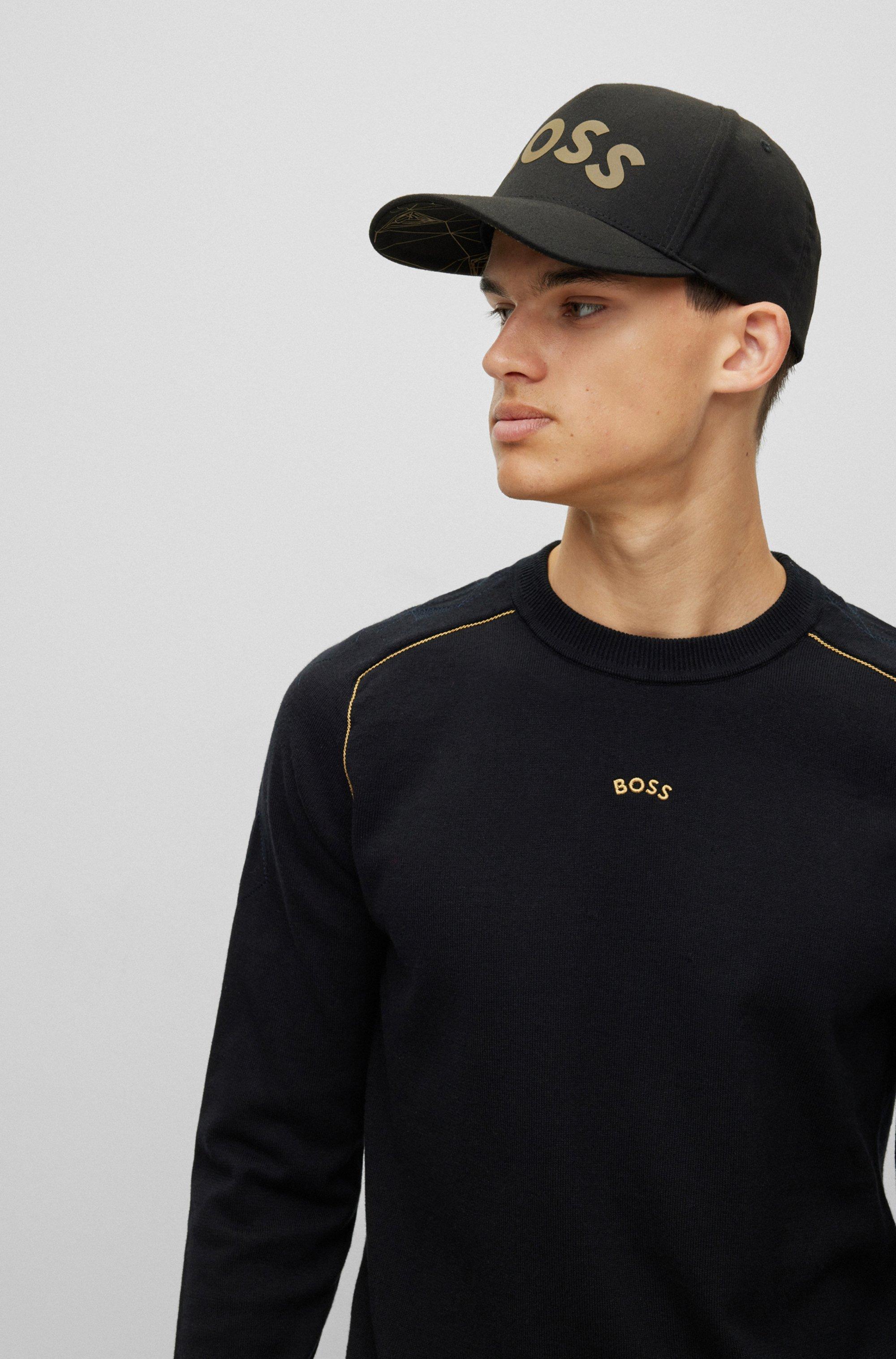 BOSS by HUGO BOSS Gold Bold Baseball Cap in Black for Men | Lyst