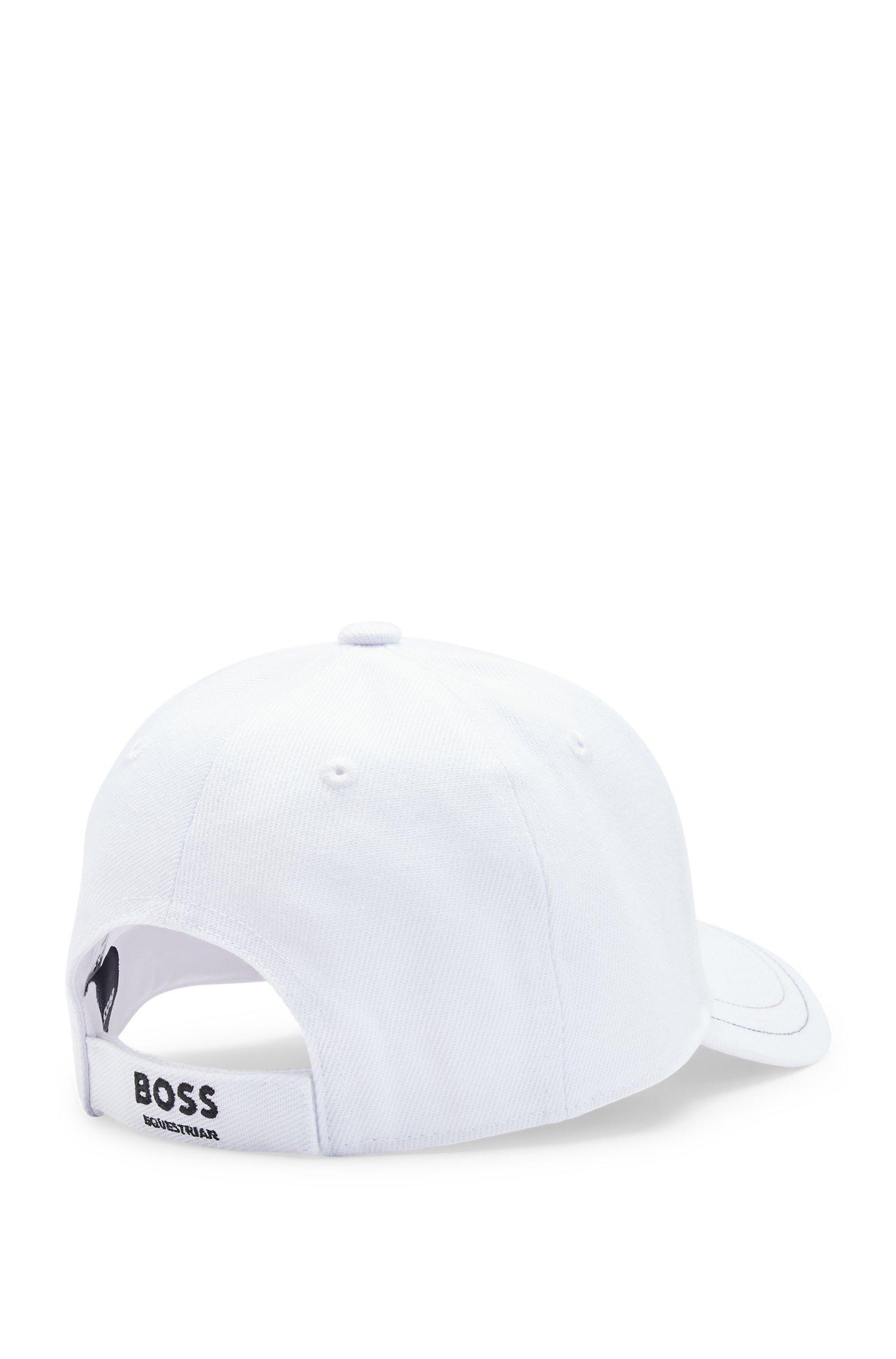 BOSS by HUGO UK With Details Five-panel White in BOSS Equestrian Cap Lyst | Logo