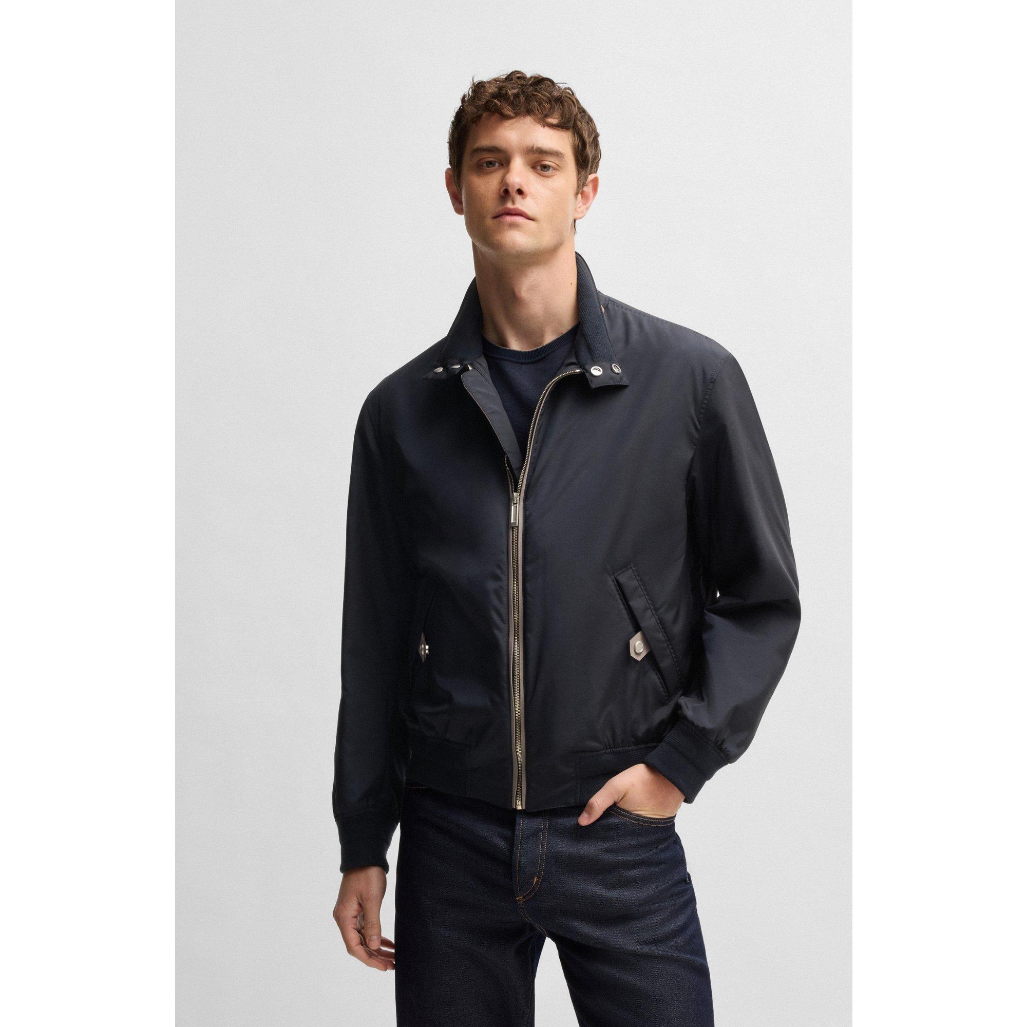 BOSS X Aston Martin Water-Repellent Bomber Jacket With Nubuck