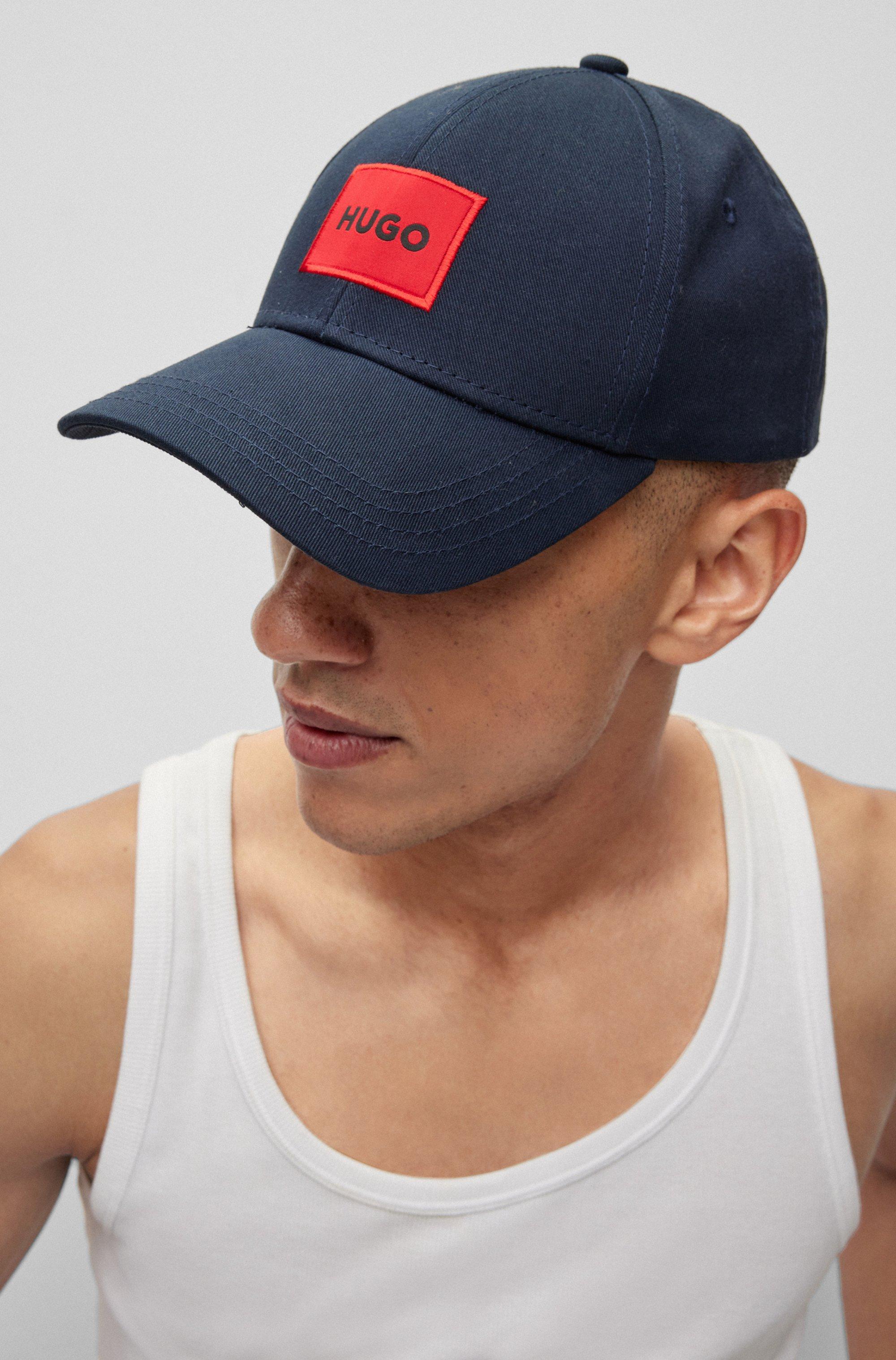BOSS Cotton-twill Men Label BOSS in | With Logo Blue by Lyst HUGO Cap Red for