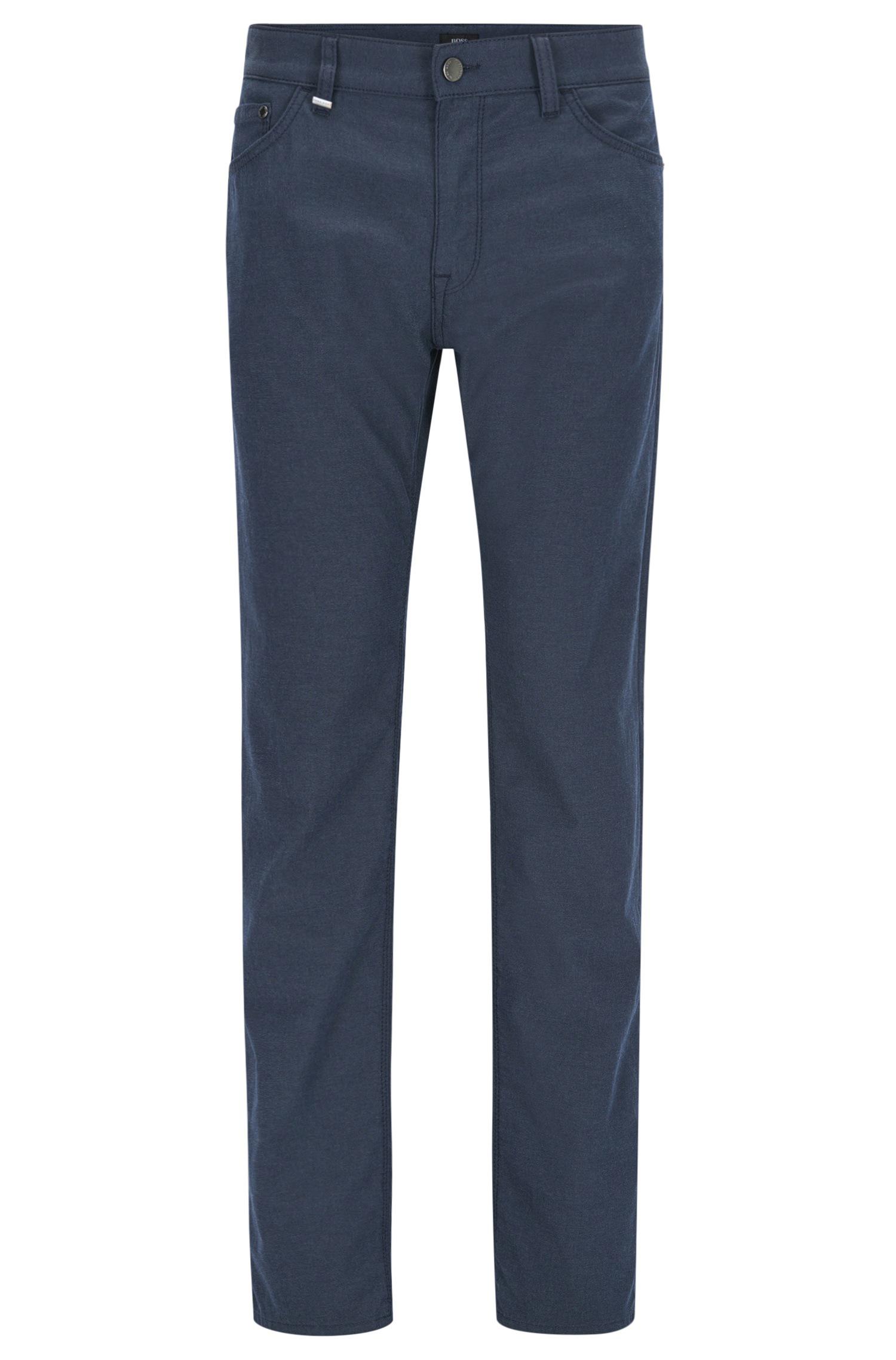 BOSS by Hugo Boss Stretch Cotton Pant, Regular Fit | Maine in Dark Blue  (Blue) for Men - Lyst