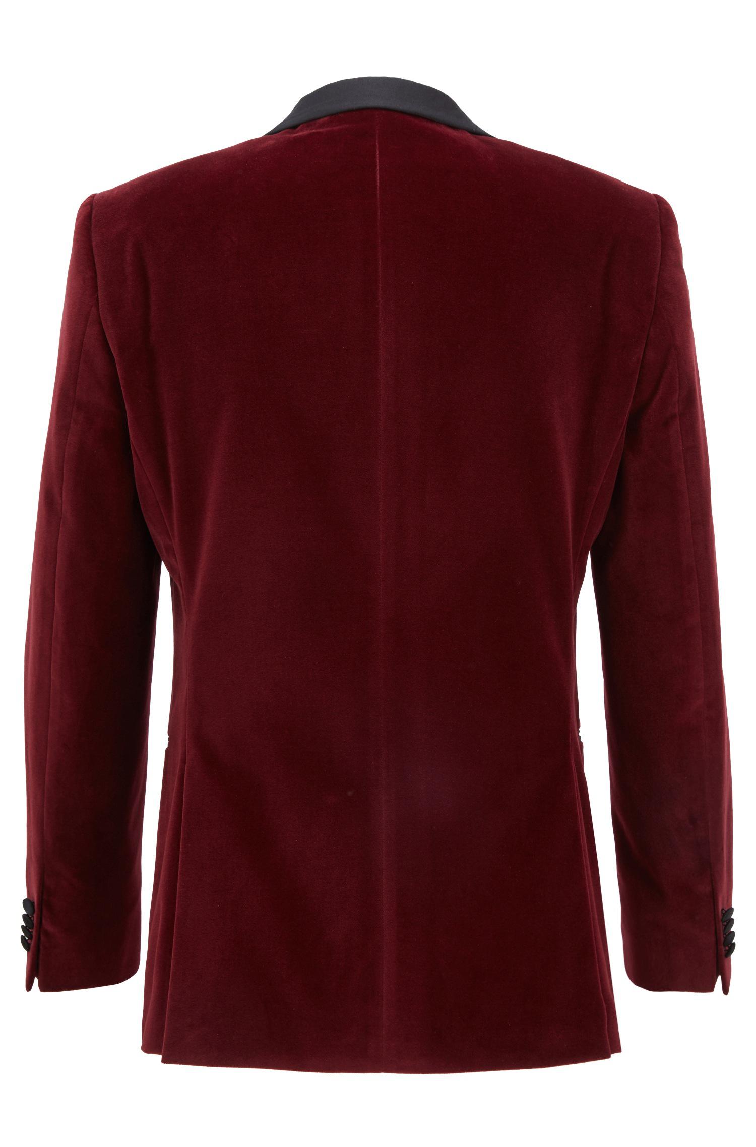 BOSS Slim-fit Velvet Dinner Jacket With Silk Shawl Lapels in Purple for Men - Lyst