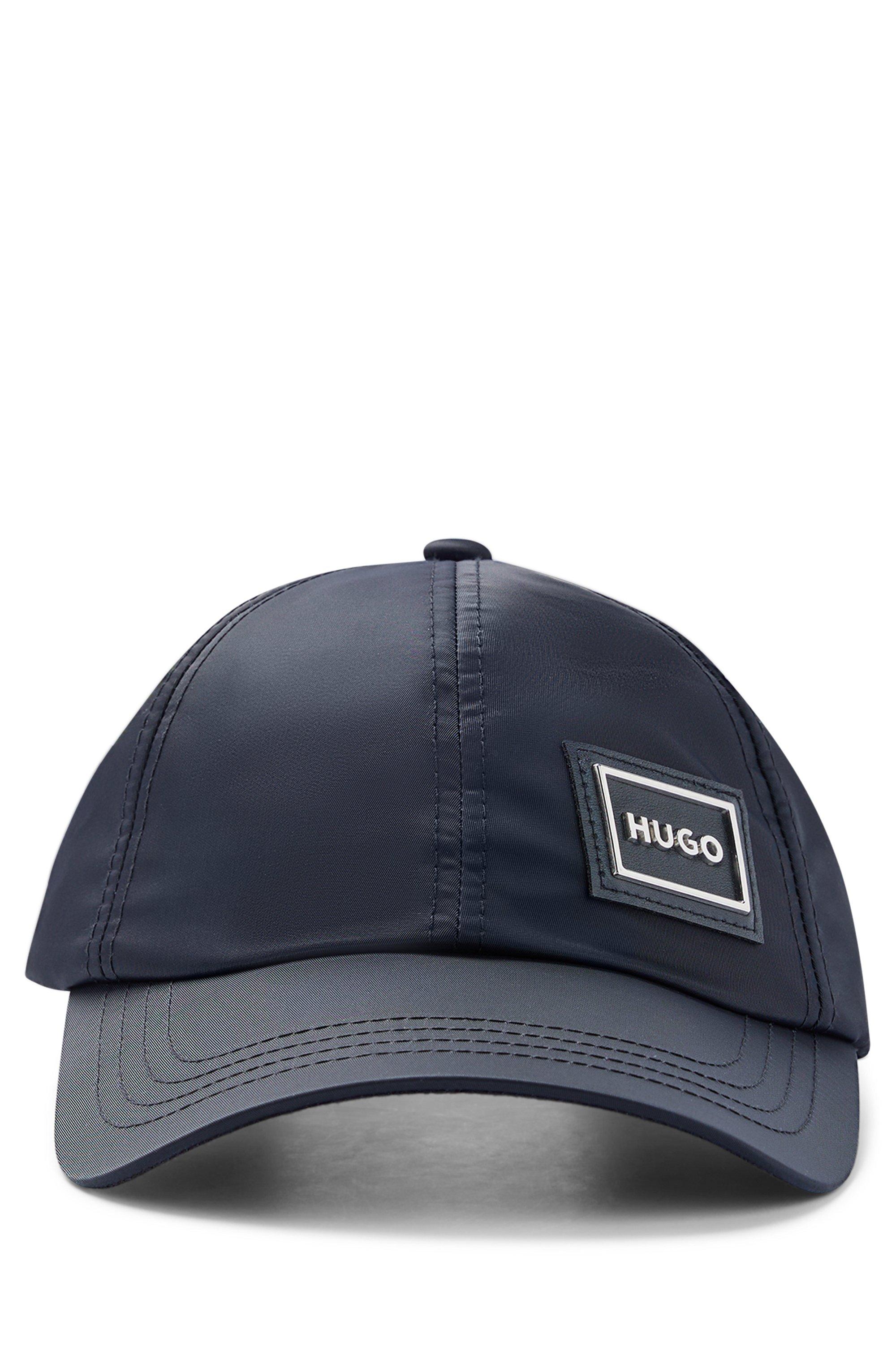 BOSS by HUGO BOSS Twill Cap With Metal-framed Logo And Red Accents in Blue  for Men | Lyst