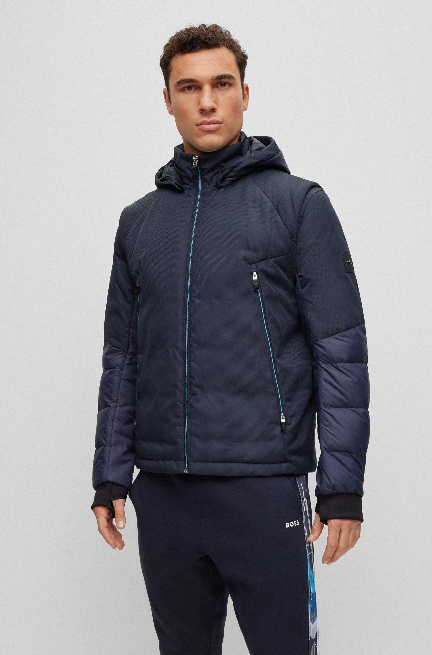 BOSS by HUGO BOSS Mixed-material Down Jacket With Detachable