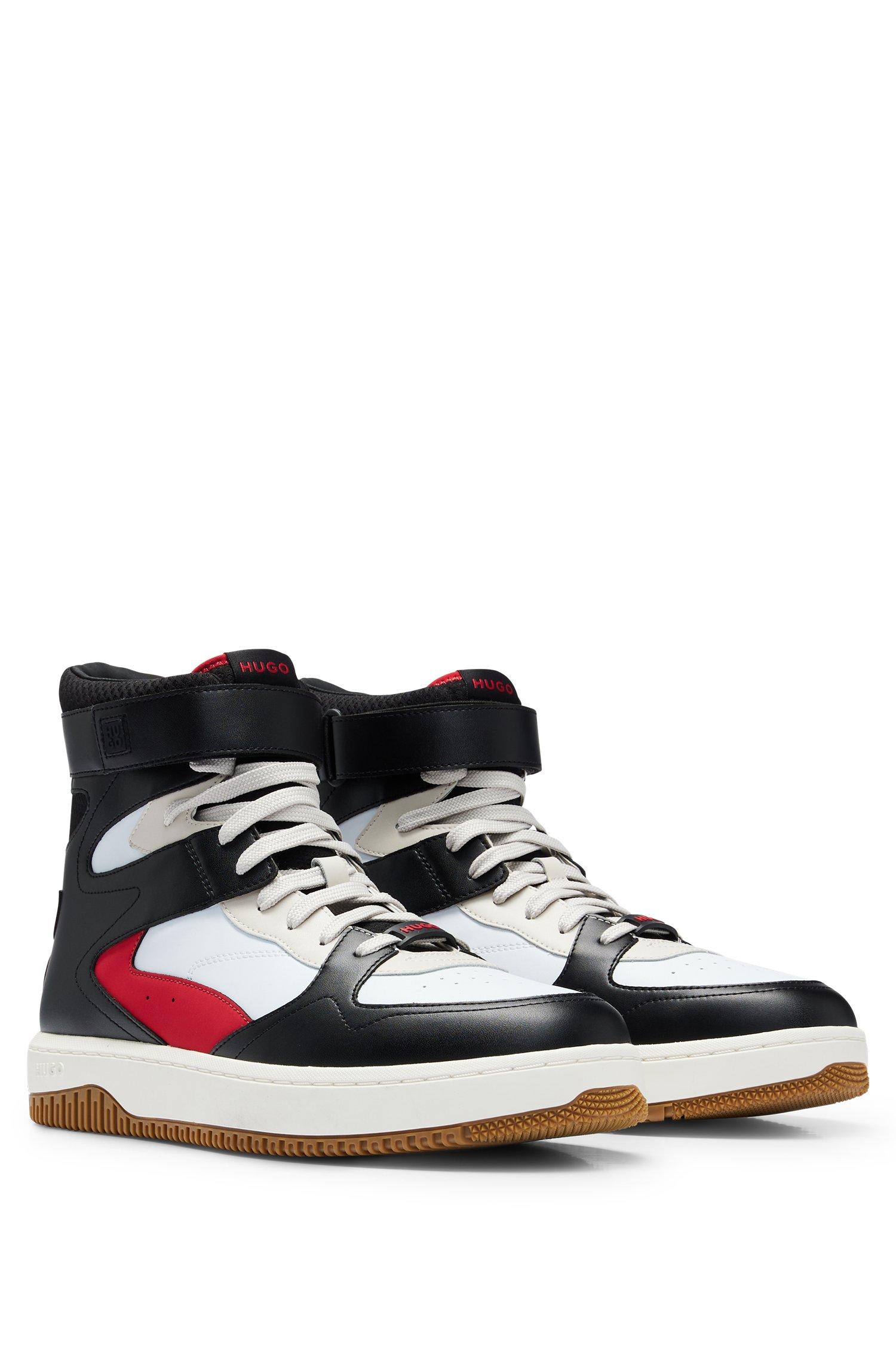 BOSS by HUGO BOSS Basketball-inspired High-top Trainers With Leather ...