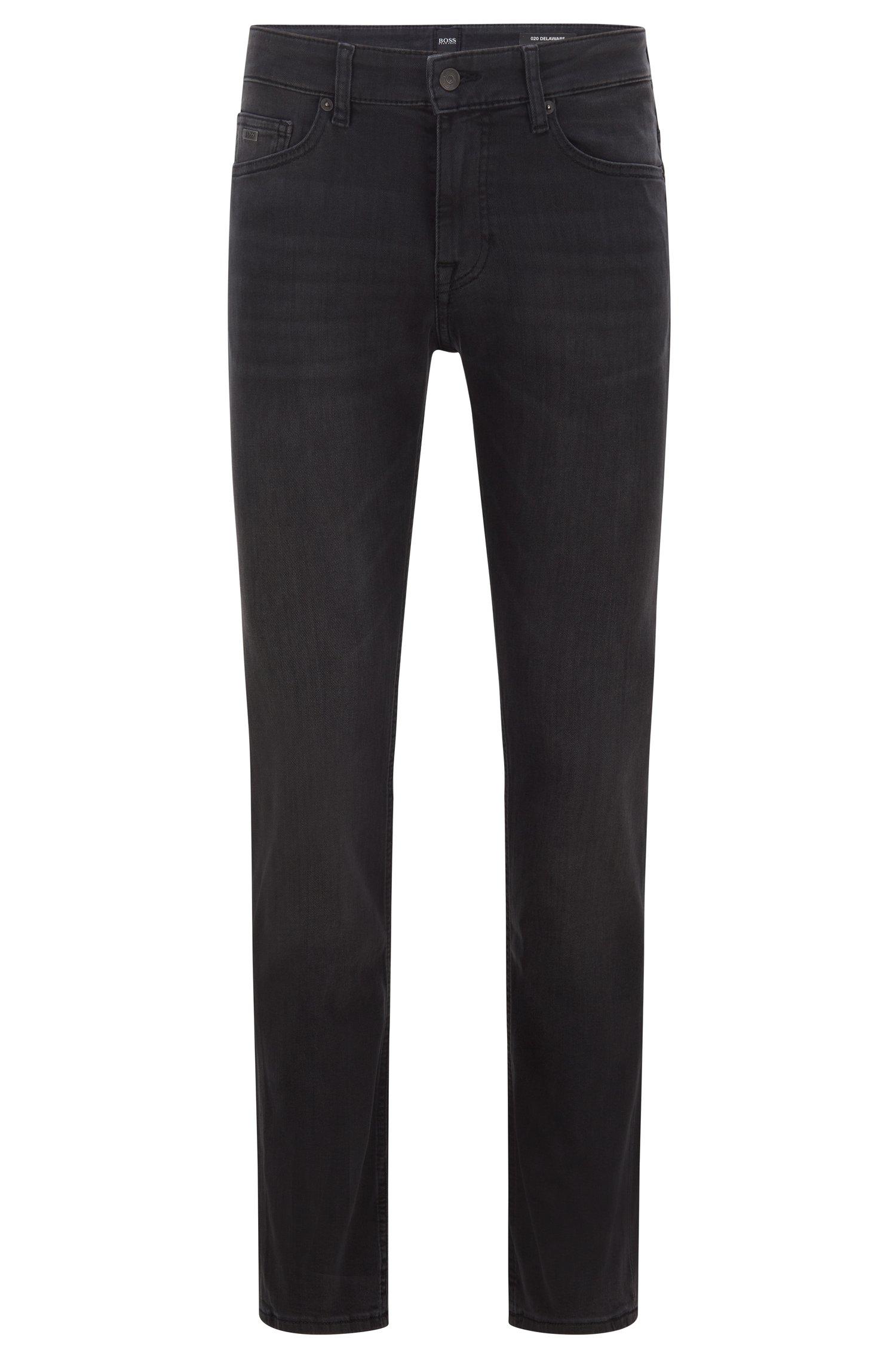 BOSS by HUGO BOSS Slim-fit Jeans In Grey Stretch Denim in Black for Men -  Lyst