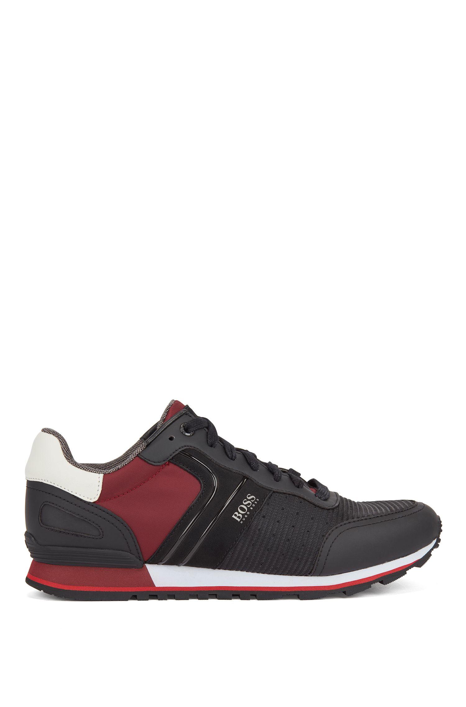 BOSS by Hugo Boss Leather Running Inspired Sneakers With Bamboo ...