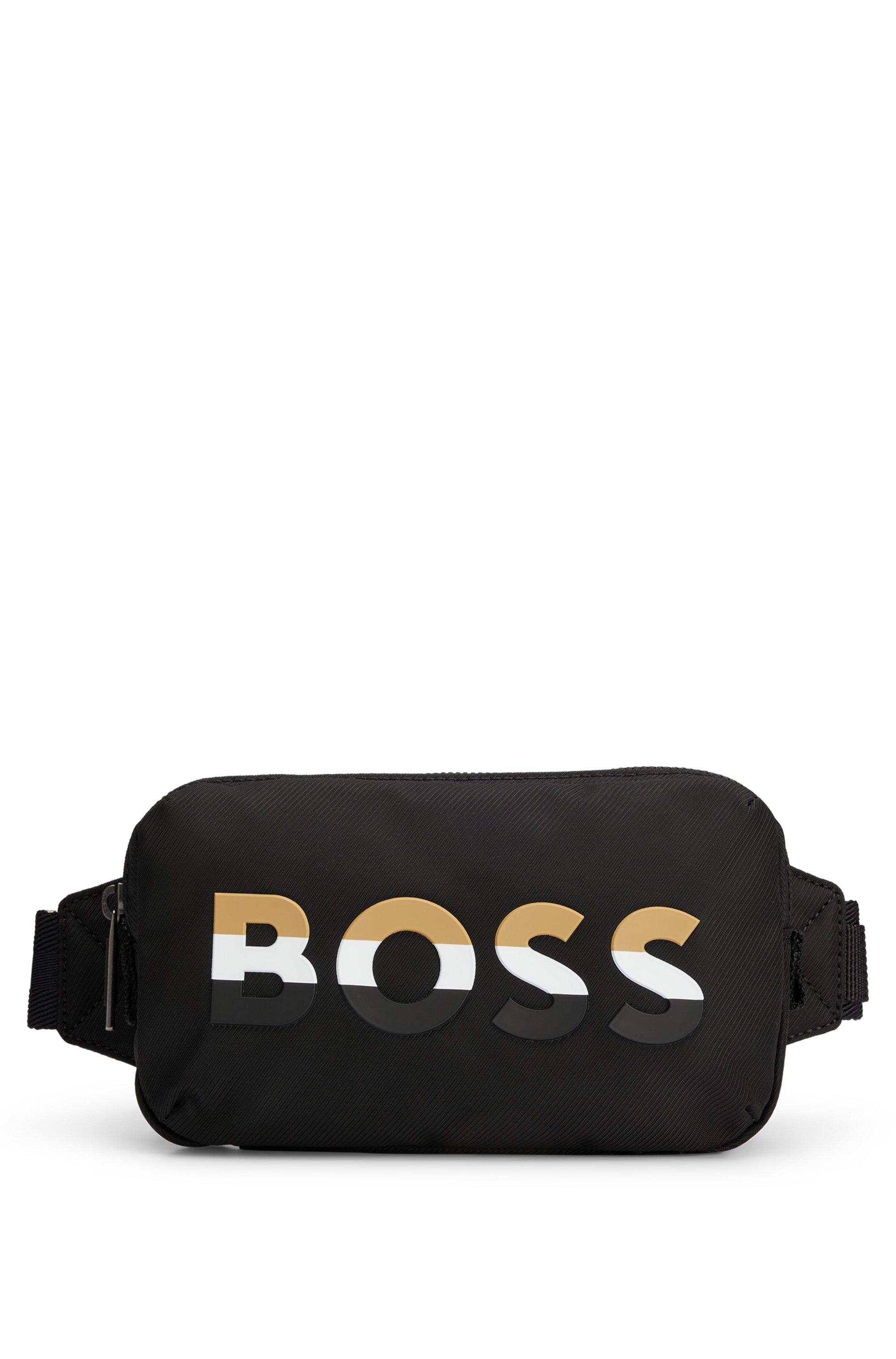 BOSS by HUGO BOSS Belt Bag With Signature-stripe Logo And Strap in Black  for Men | Lyst