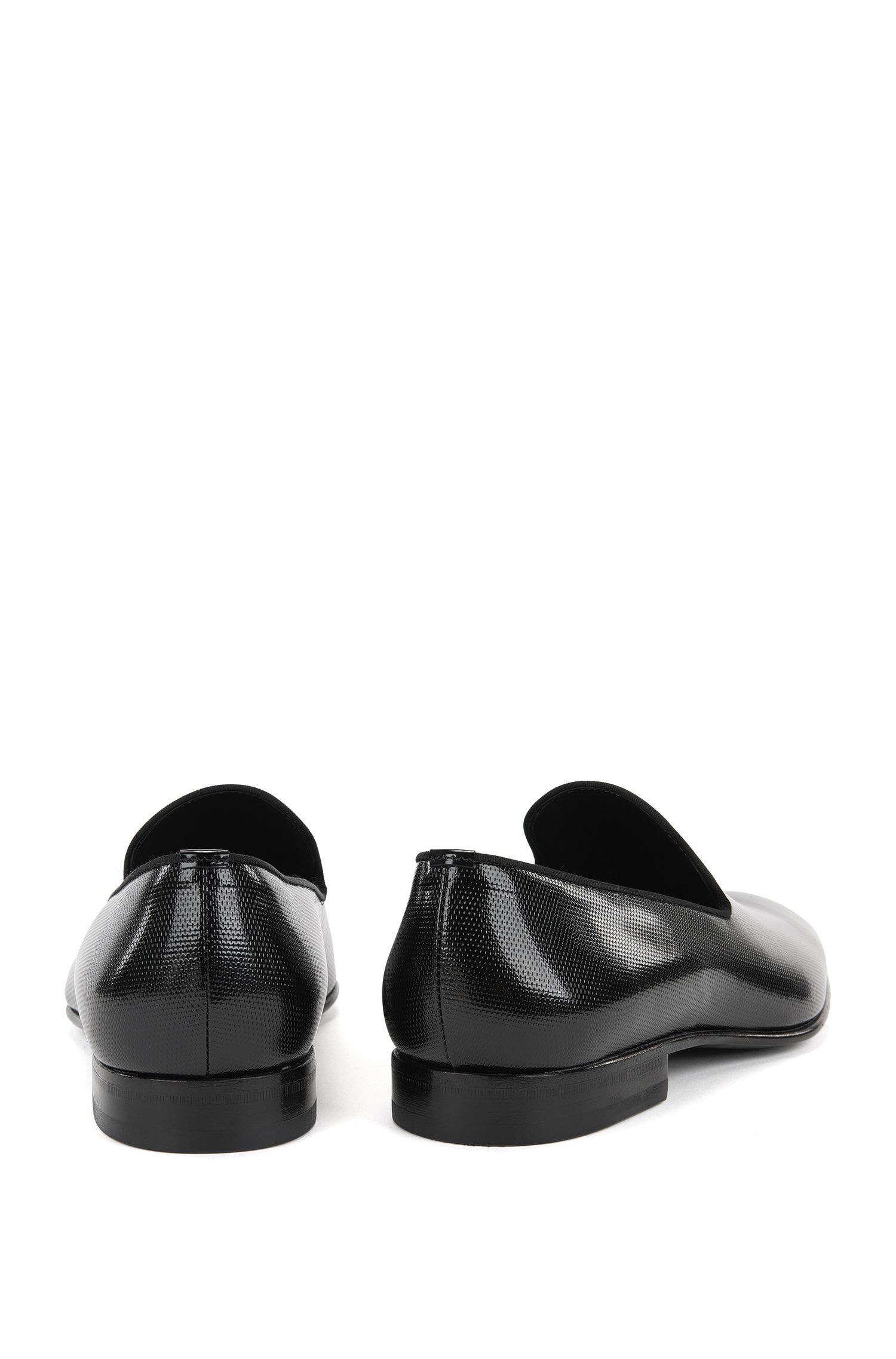 BOSS by HUGO BOSS Printed Patent Leather Slip-on Loafers | Evening Slon  Papr in Black for Men - Lyst