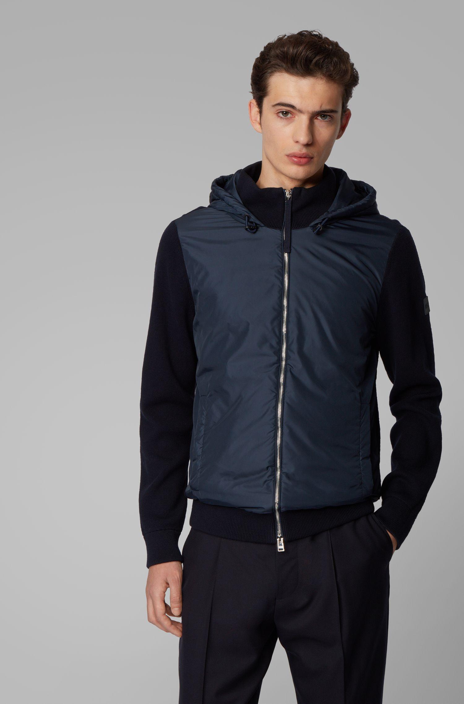 Hugo boss coat fur hood Clearance