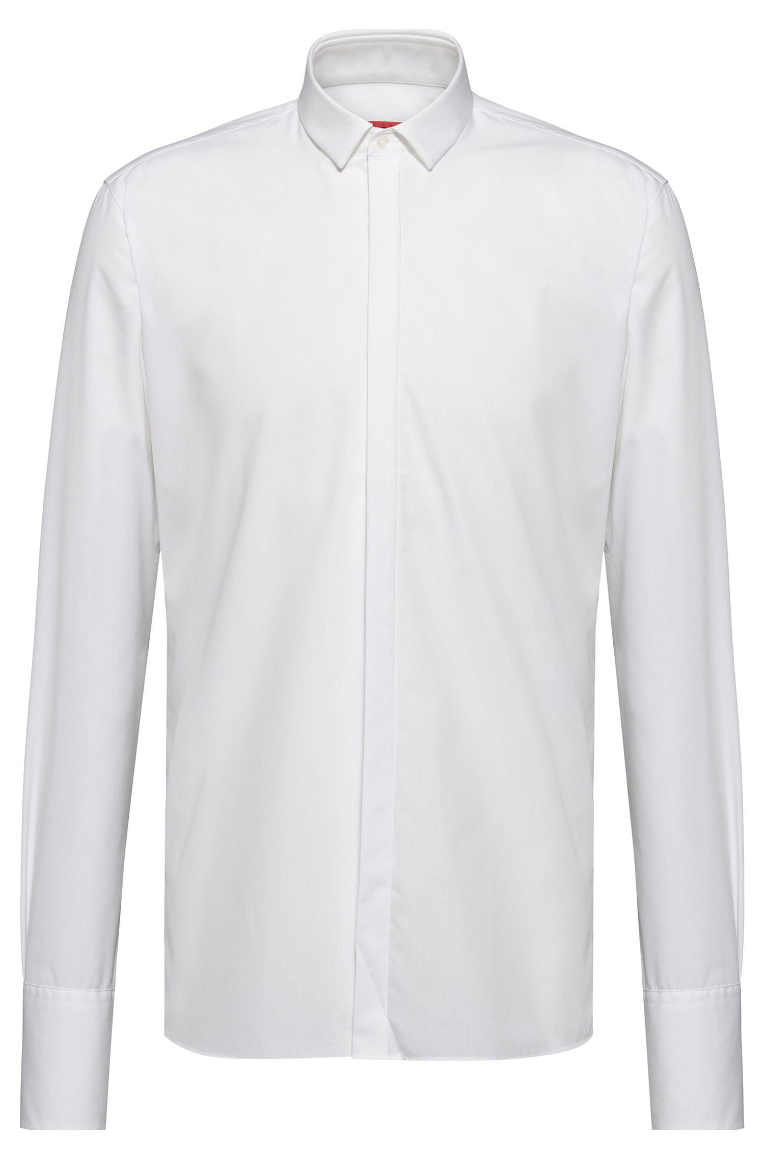 BOSS by Hugo Boss Extra Slim Fit Evening Shirt In Cotton Poplin in ...
