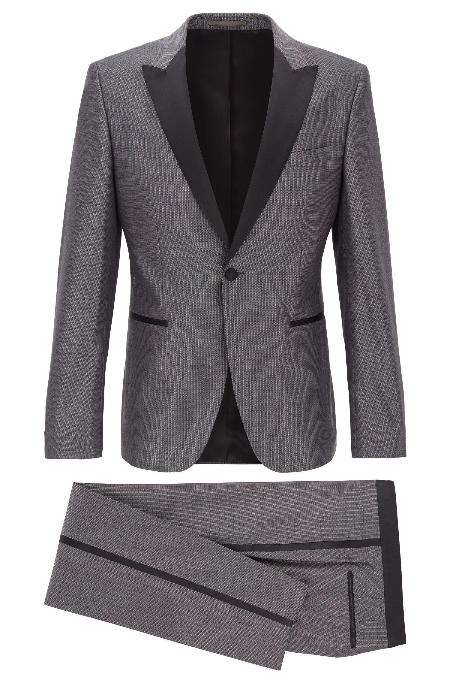 BOSS by Hugo Boss Extra Slim Fit Tuxedo In Virgin Wool With Silk in