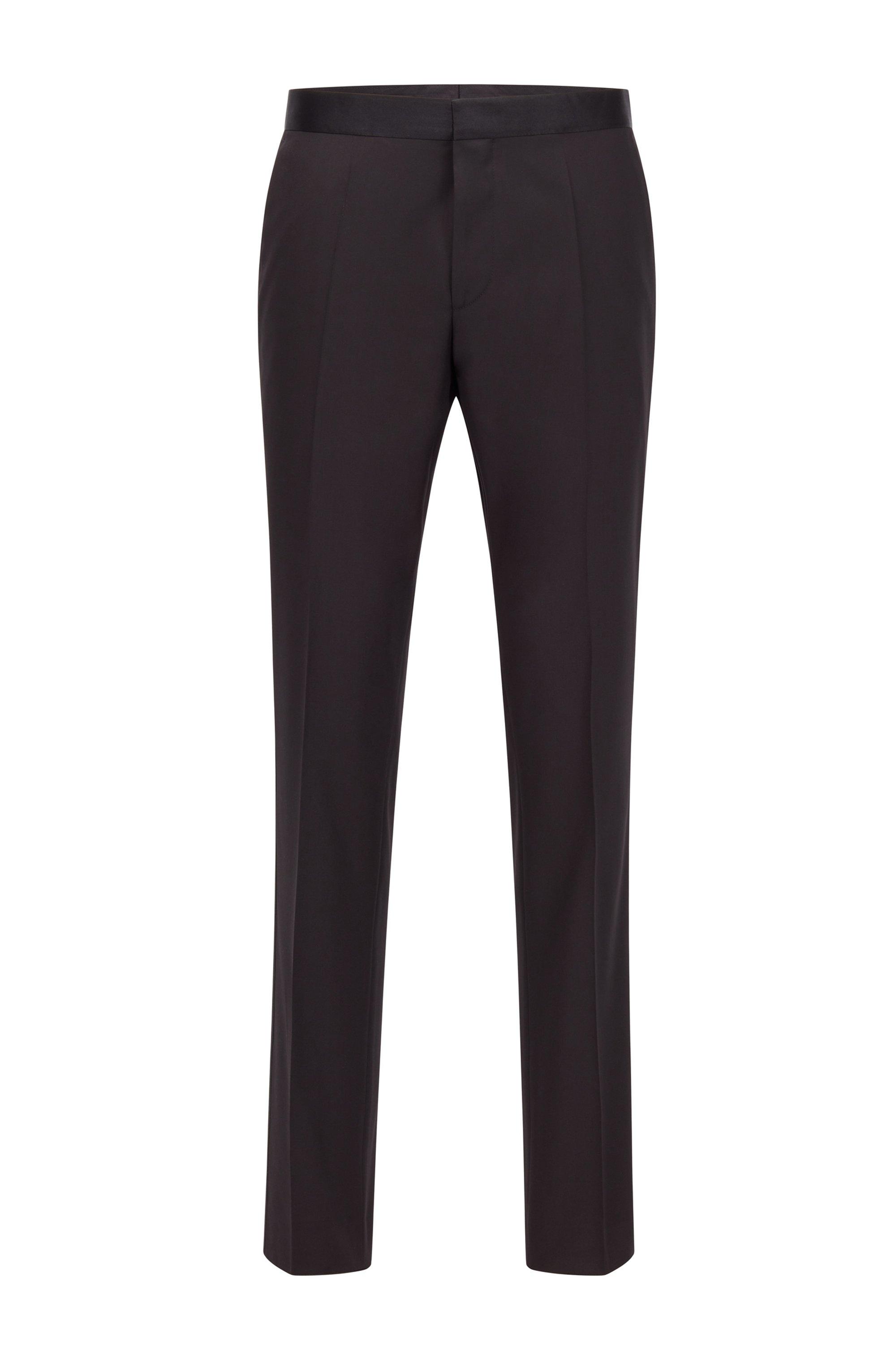 BOSS by HUGO BOSS Italian Super 120s Virgin Wool Pant, Slim Fit | Gilan Cyl  in Black for Men | Lyst