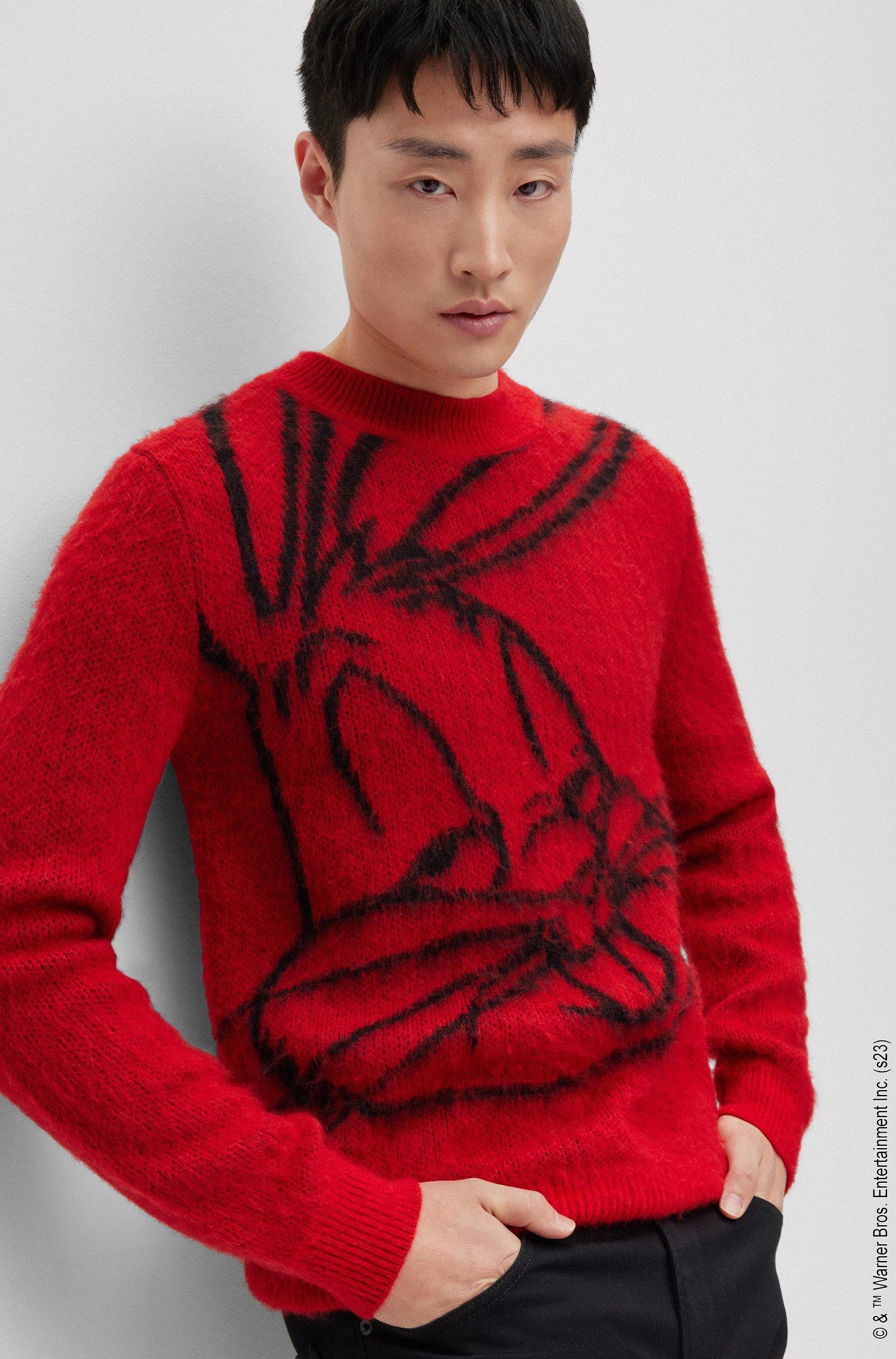 BOSS Looney Tunes X Boss Regular-fit High-impact Sweater With Bugs