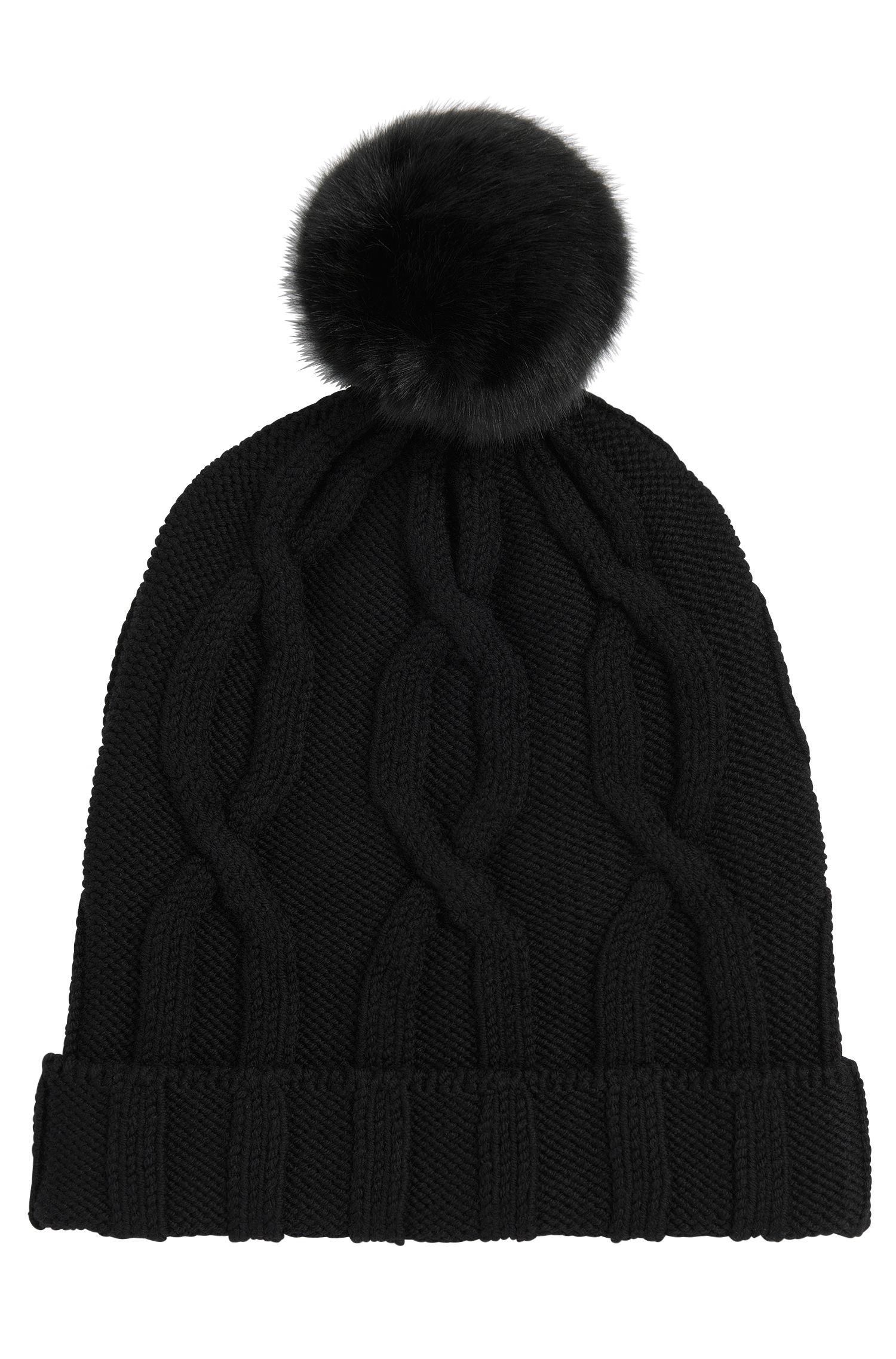 mens hugo boss bobble hat