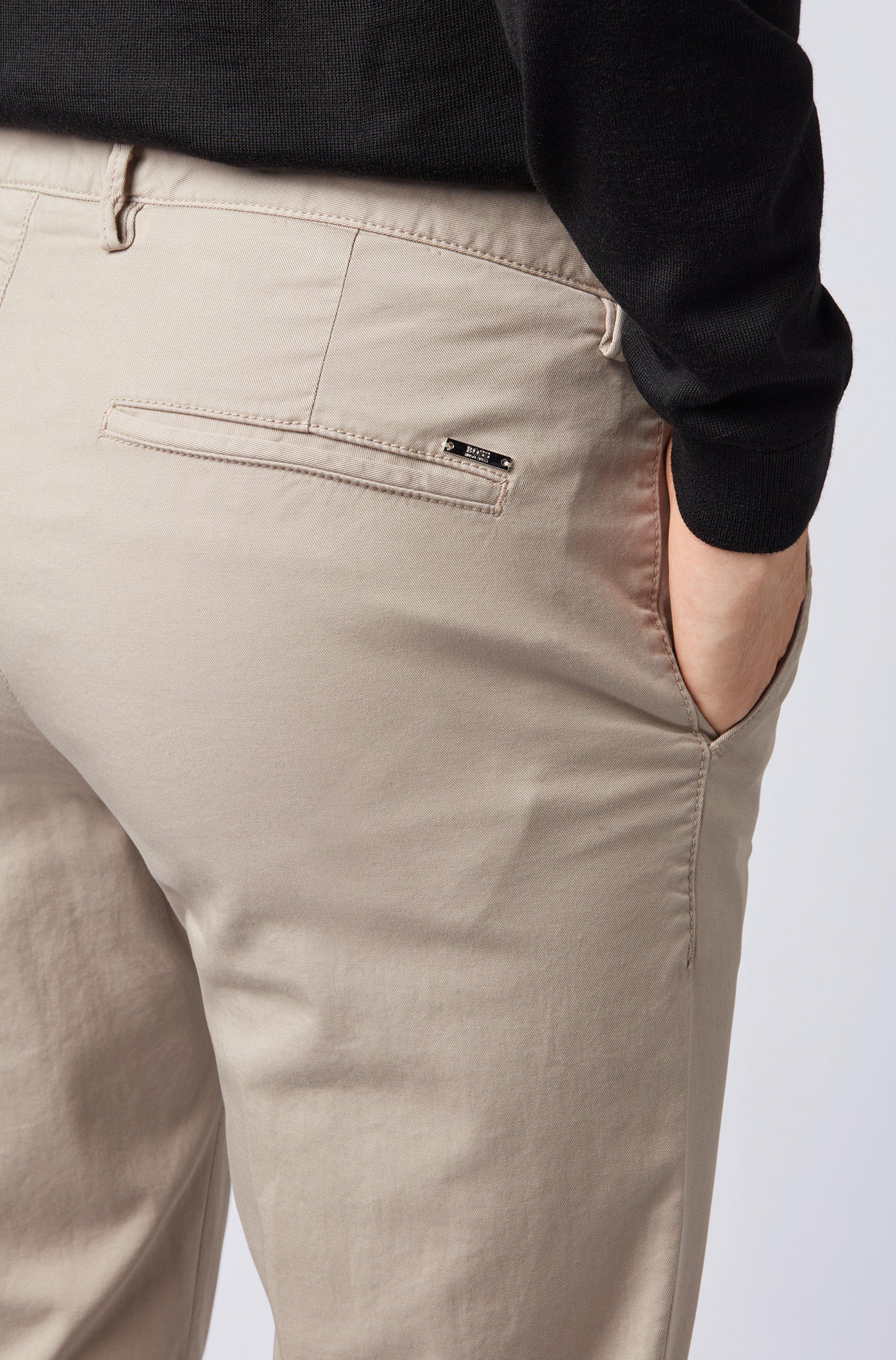 BOSS Rice3 d Beige Slim fit Chinos In Stretch Cotton 50325936 294
