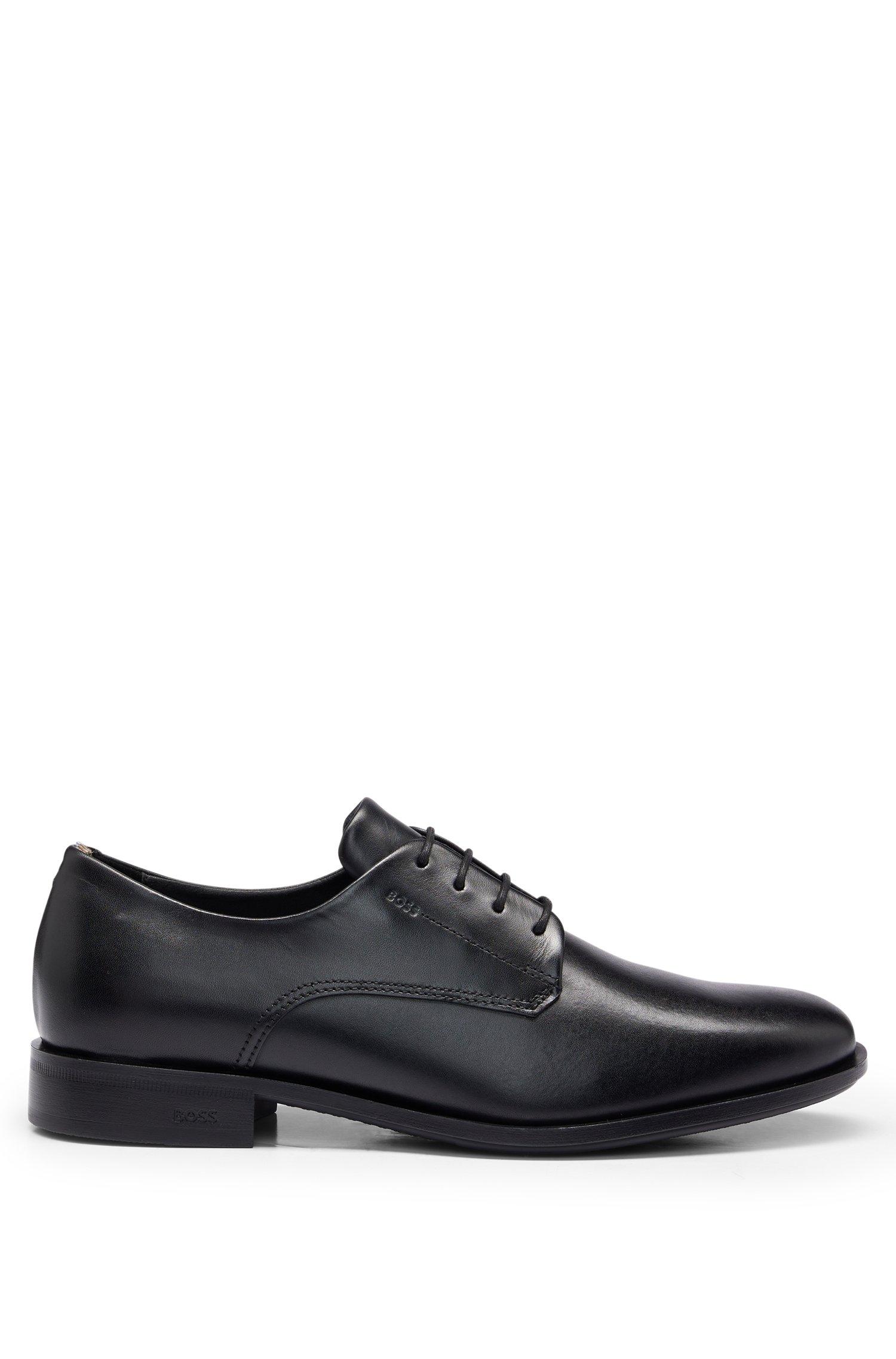 Hugo boss black dress shoes deals