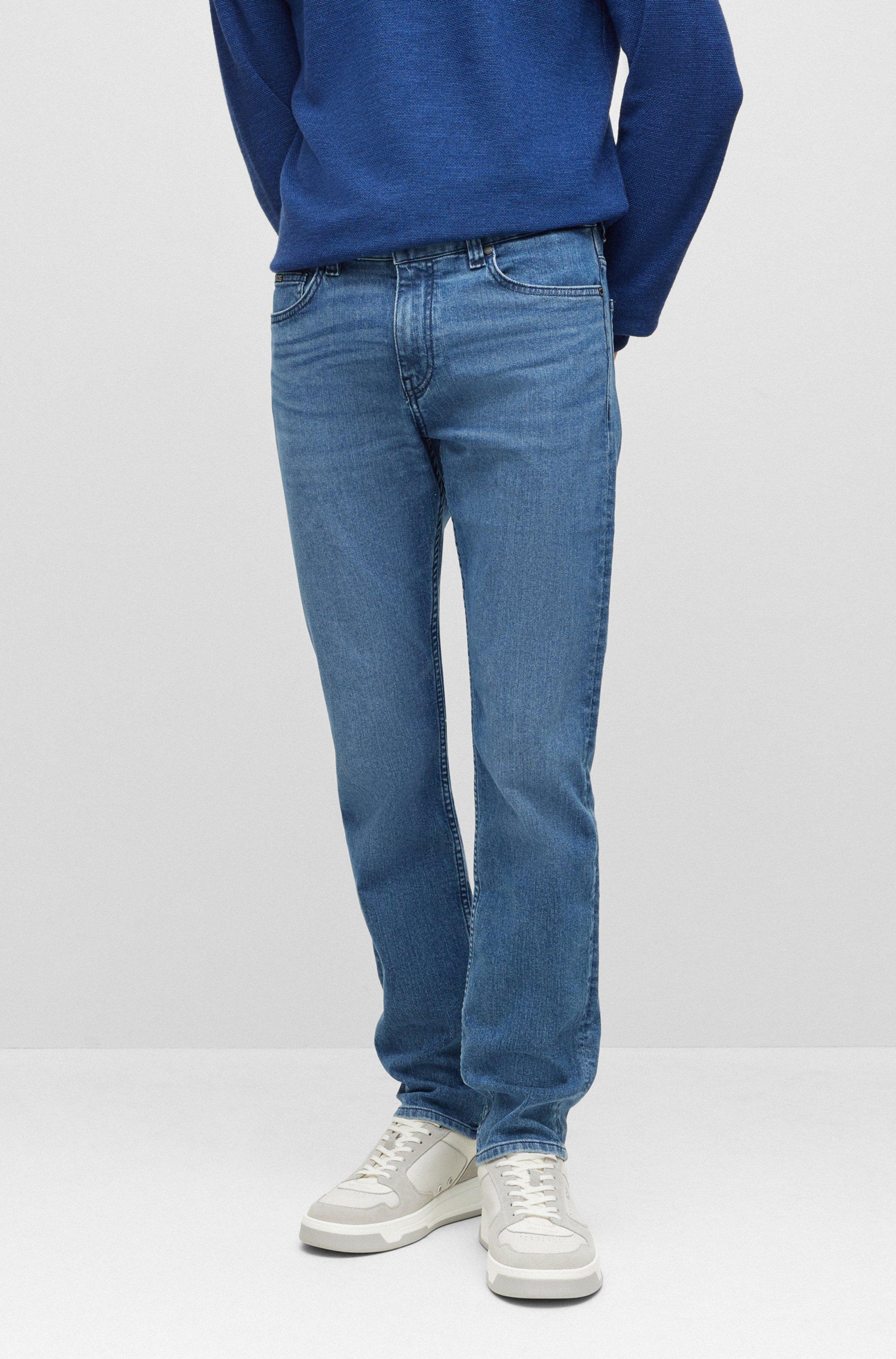 BOSS by HUGO BOSS Slim-fit Jeans In Blue Comfort-silk Denim for Men | Lyst