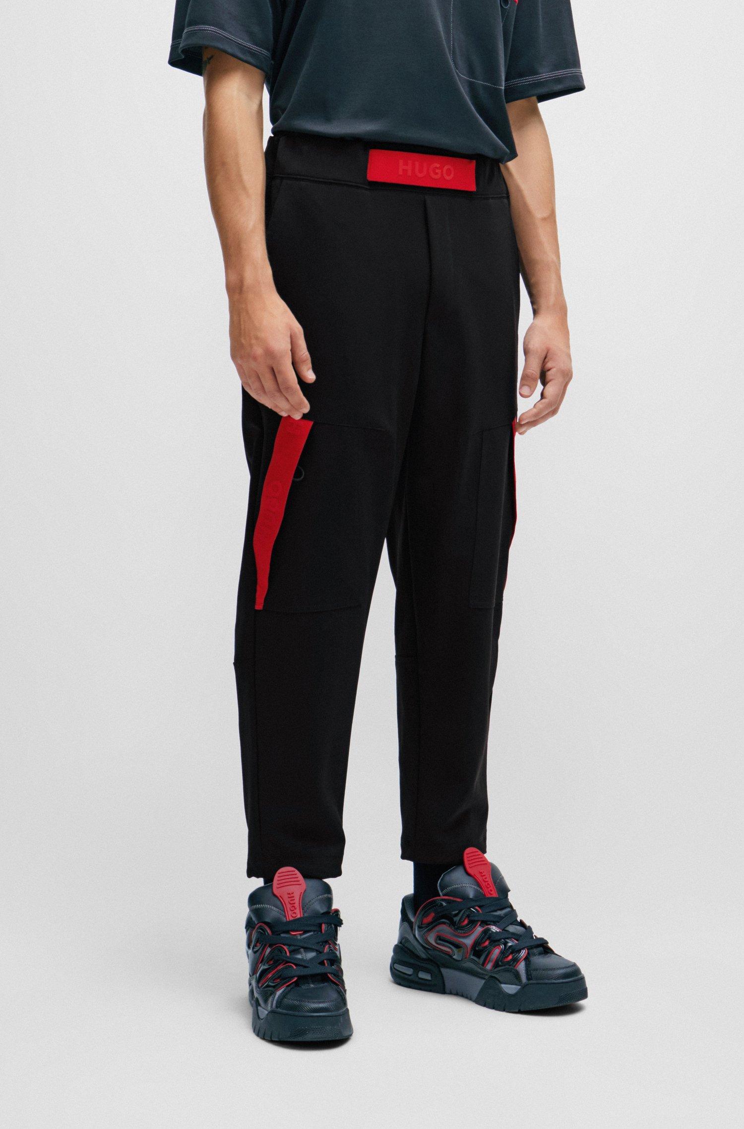 Hugo Tracksuit Red And Black Tracksuit Bottoms Red Label Hugo Boss