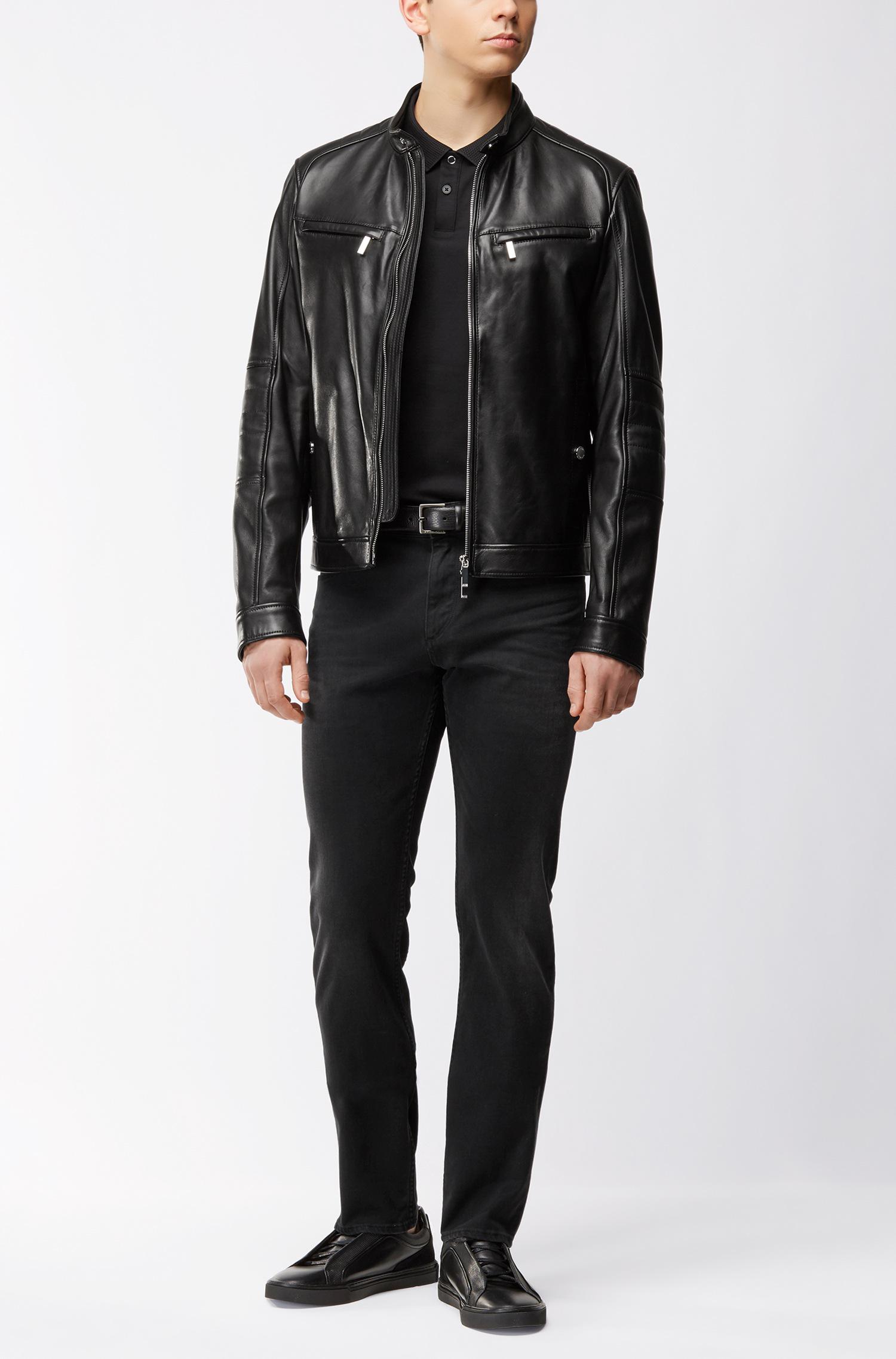 BOSS by HUGO BOSS Regular-fit Mercedes-benz Leather Jacket in Black for Men  | Lyst UK