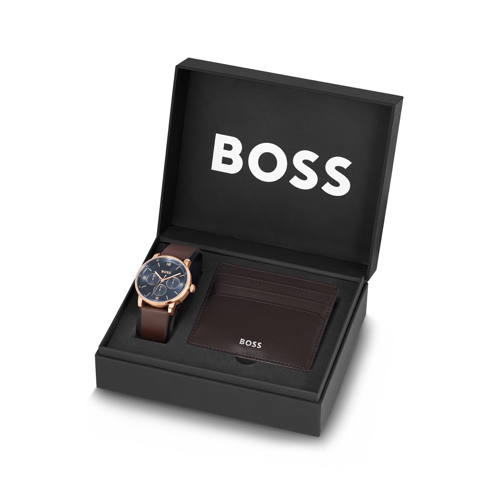 Card Holder Hugo Boss Gift Set Watch BOSS Principle B Watch Card
