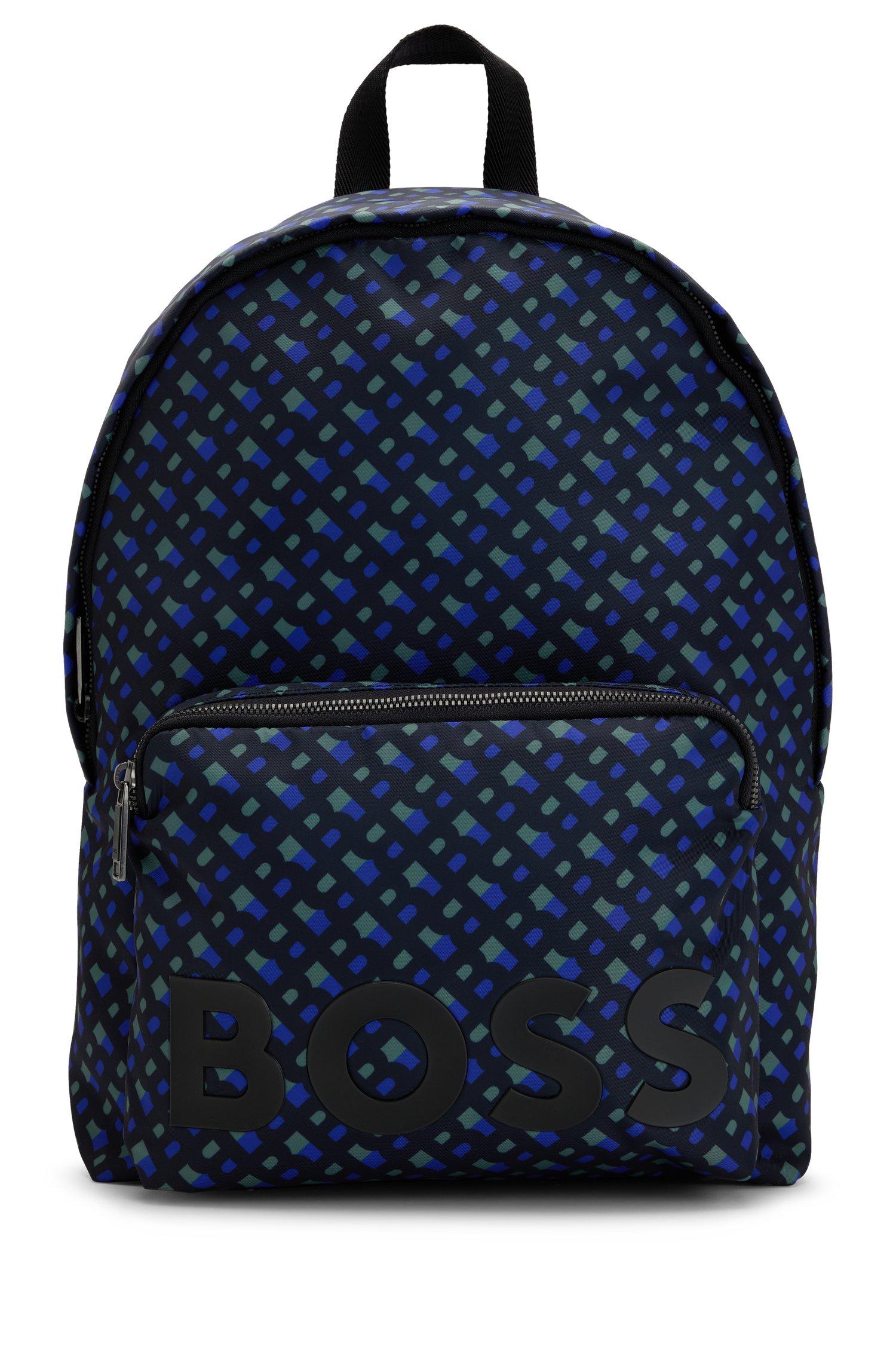 BOSS by HUGO BOSS Recycledfabric Backpack With Allover Monograms in